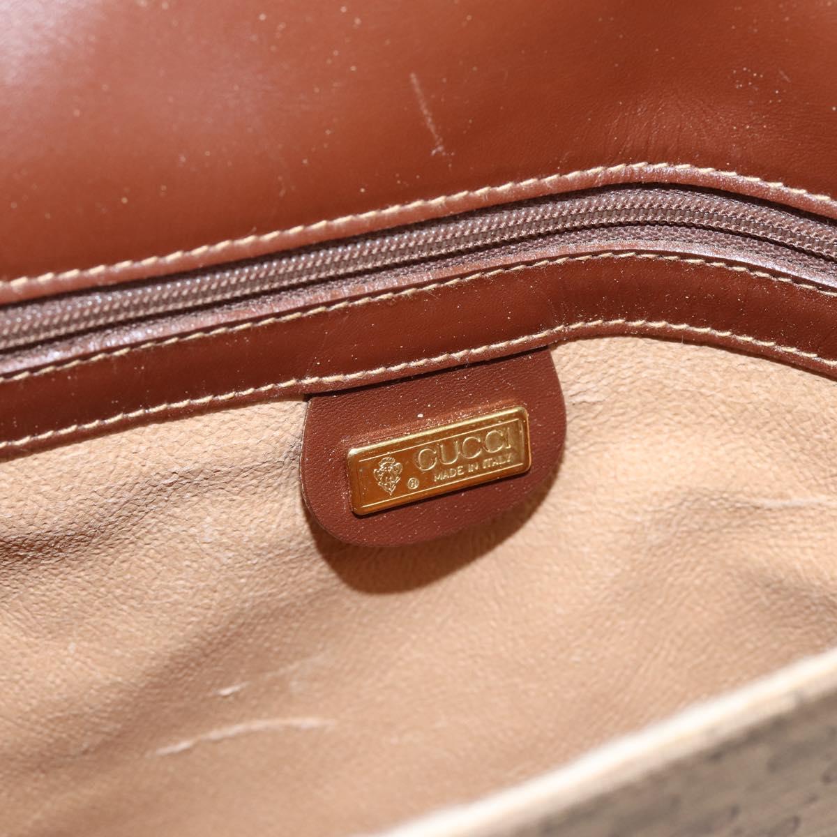 GUCCI Micro GG Supreme Shoulder Bag PVC Beige Gold 001 116 4425 Auth ep16145