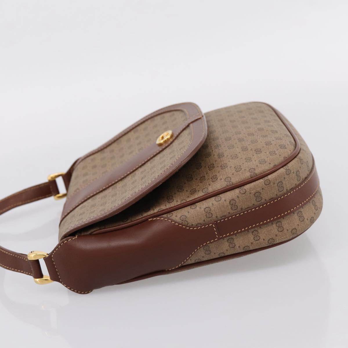 GUCCI Micro GG Supreme Shoulder Bag PVC Beige Gold 001 116 4425 Auth ep16145
