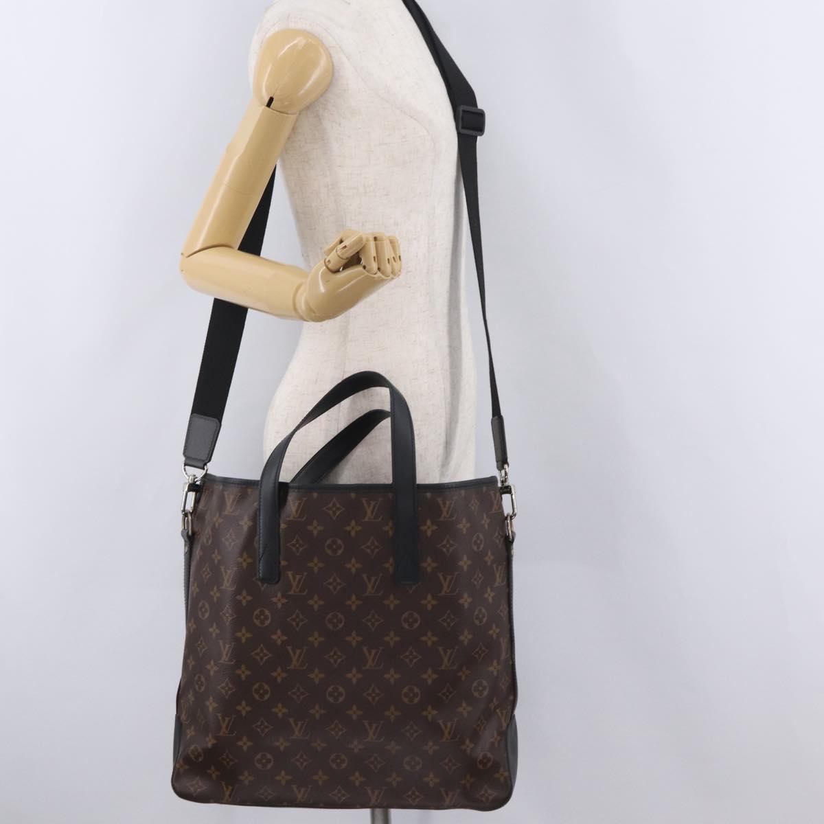 LOUIS VUITTON Monogram Macassar Davis Tote Bag M56708 LV Auth ep16146A