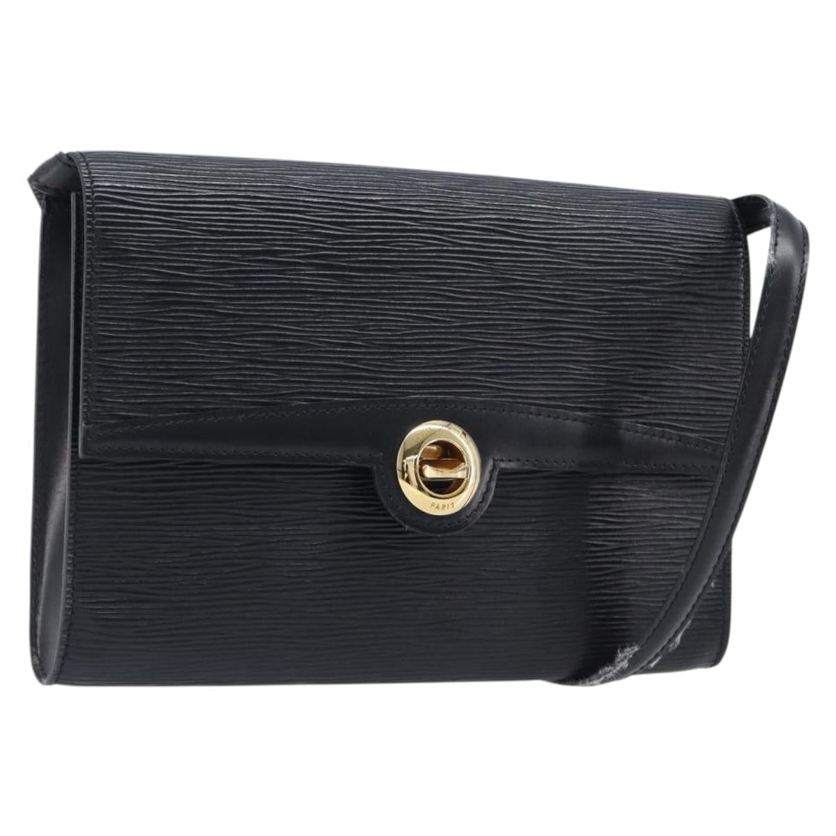 LOUIS VUITTON Epi Pochette Arche Shoulder Bag Black Noir M52572 LV Auth ep16147A
