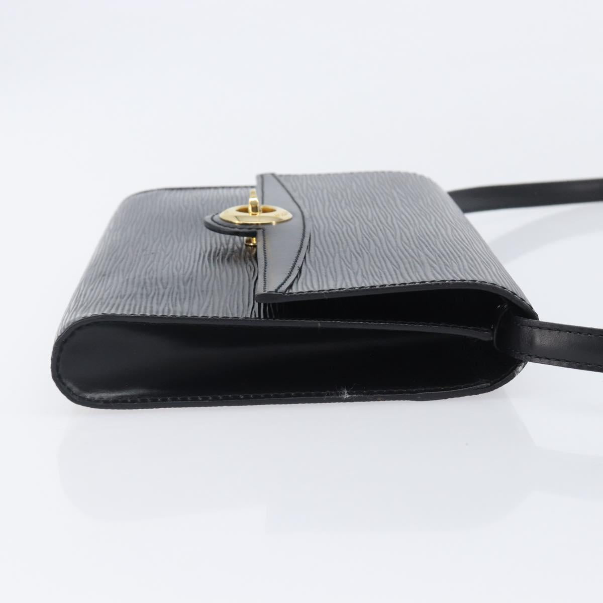 LOUIS VUITTON Epi Pochette Arche Shoulder Bag Black Noir M52572 LV Auth ep16147A