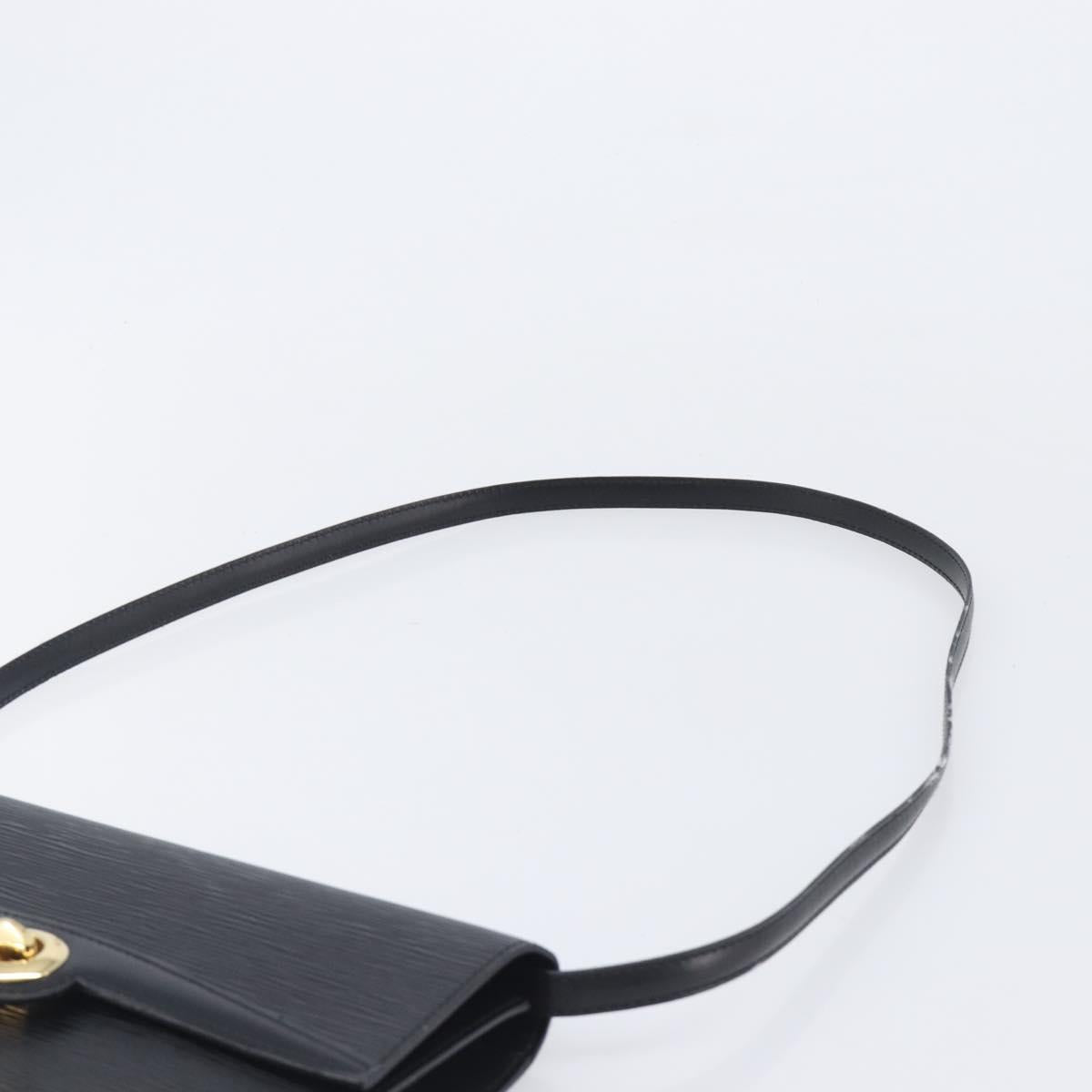 LOUIS VUITTON Epi Pochette Arche Shoulder Bag Black Noir M52572 LV Auth ep16147A