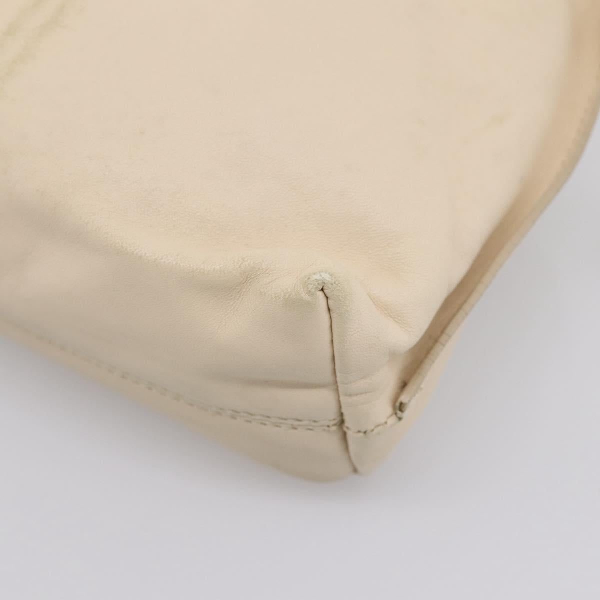 GUCCI Shoulder Bag Leather Ivory 001 4403 3444 Auth ep16149