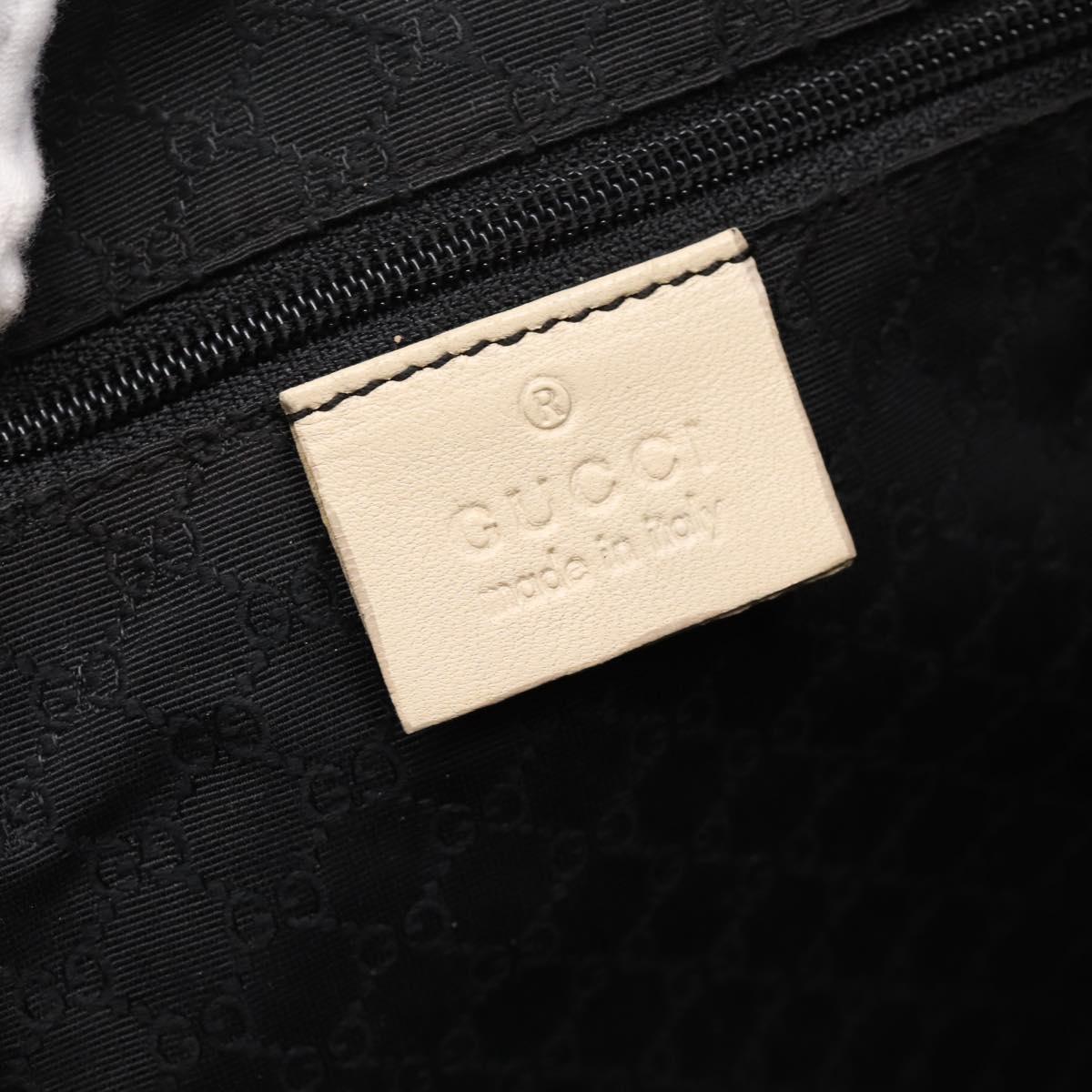 GUCCI Shoulder Bag Leather Ivory 001 4403 3444 Auth ep16149