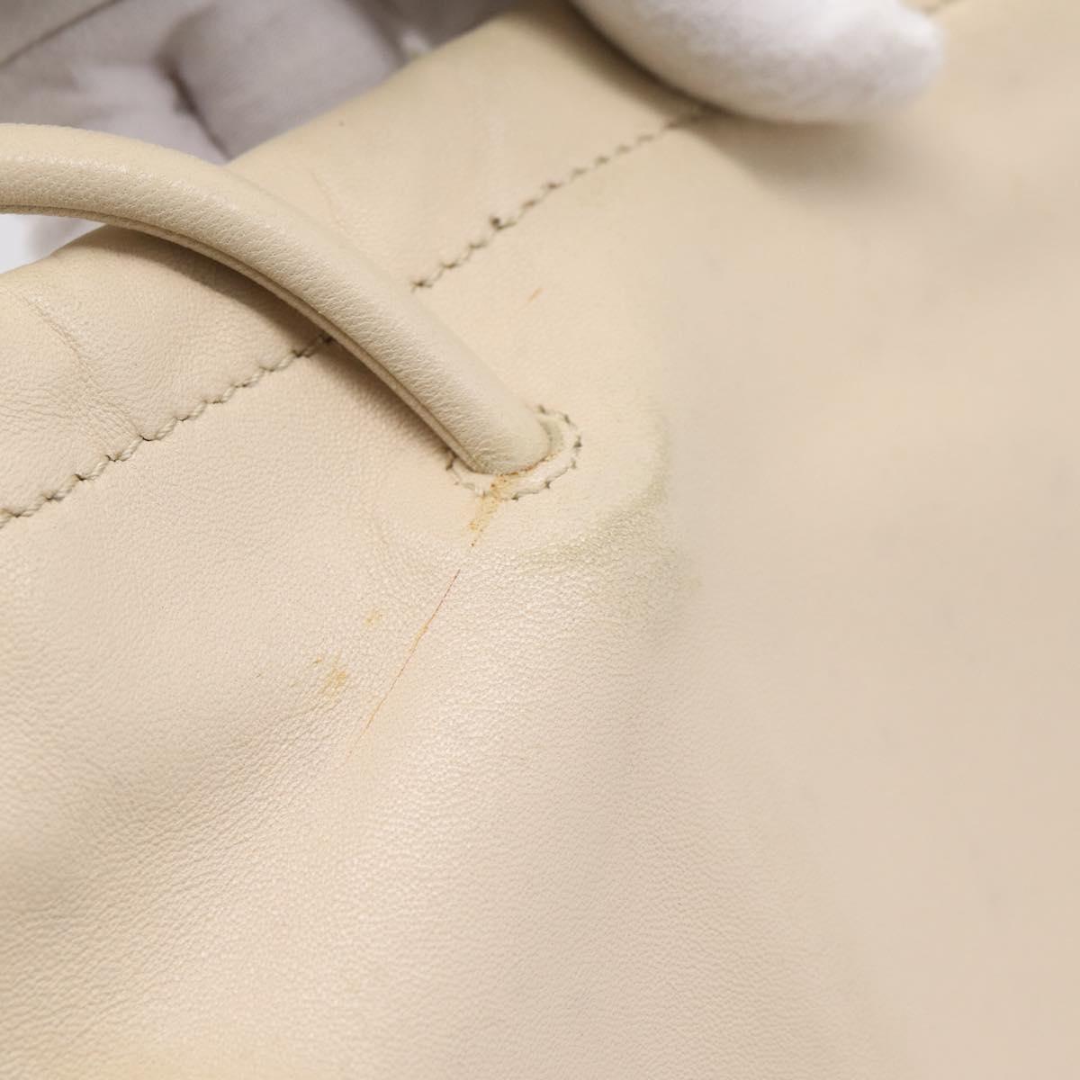 GUCCI Shoulder Bag Leather Ivory 001 4403 3444 Auth ep16149