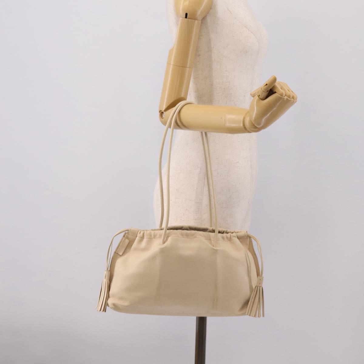 GUCCI Shoulder Bag Leather Ivory 001 4403 3444 Auth ep16149
