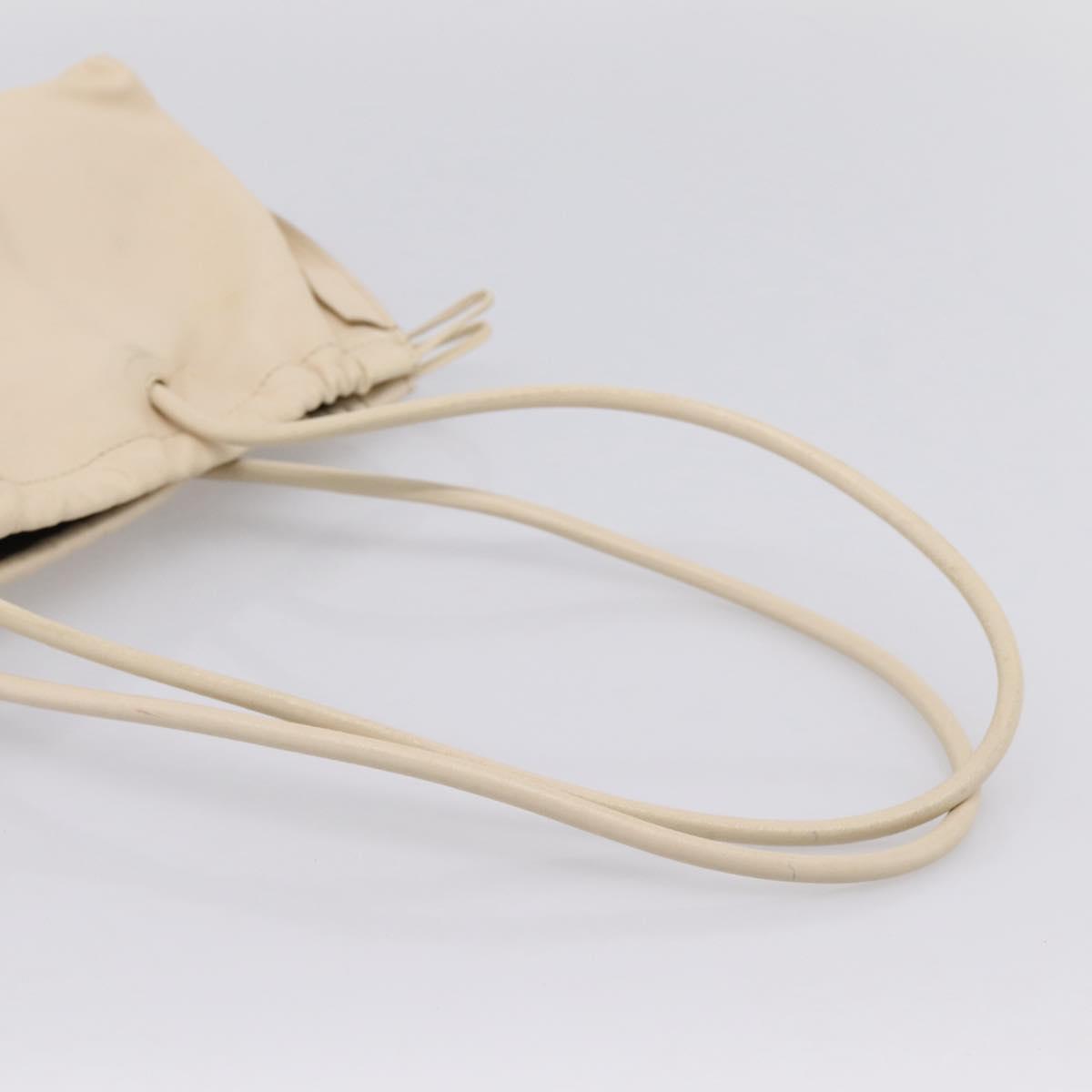 GUCCI Shoulder Bag Leather Ivory 001 4403 3444 Auth ep16149