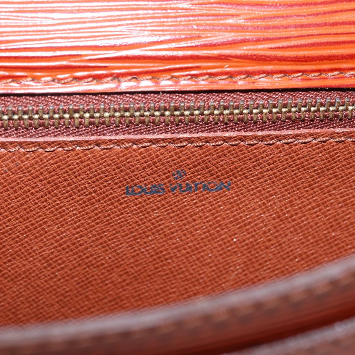 LOUIS VUITTON Epi Biface Hand Bag 2way Brown M52323 LV Auth ep16152