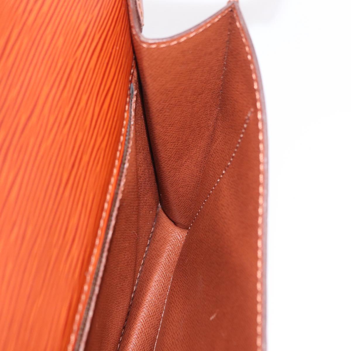 LOUIS VUITTON Epi Biface Hand Bag 2way Brown M52323 LV Auth ep16152