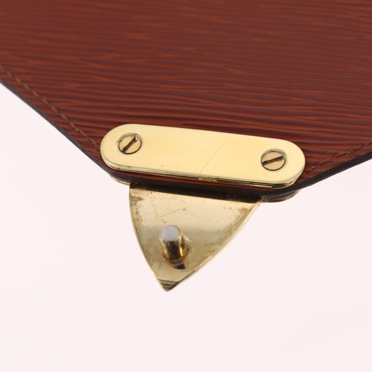 LOUIS VUITTON Epi Biface Hand Bag 2way Brown M52323 LV Auth ep16152