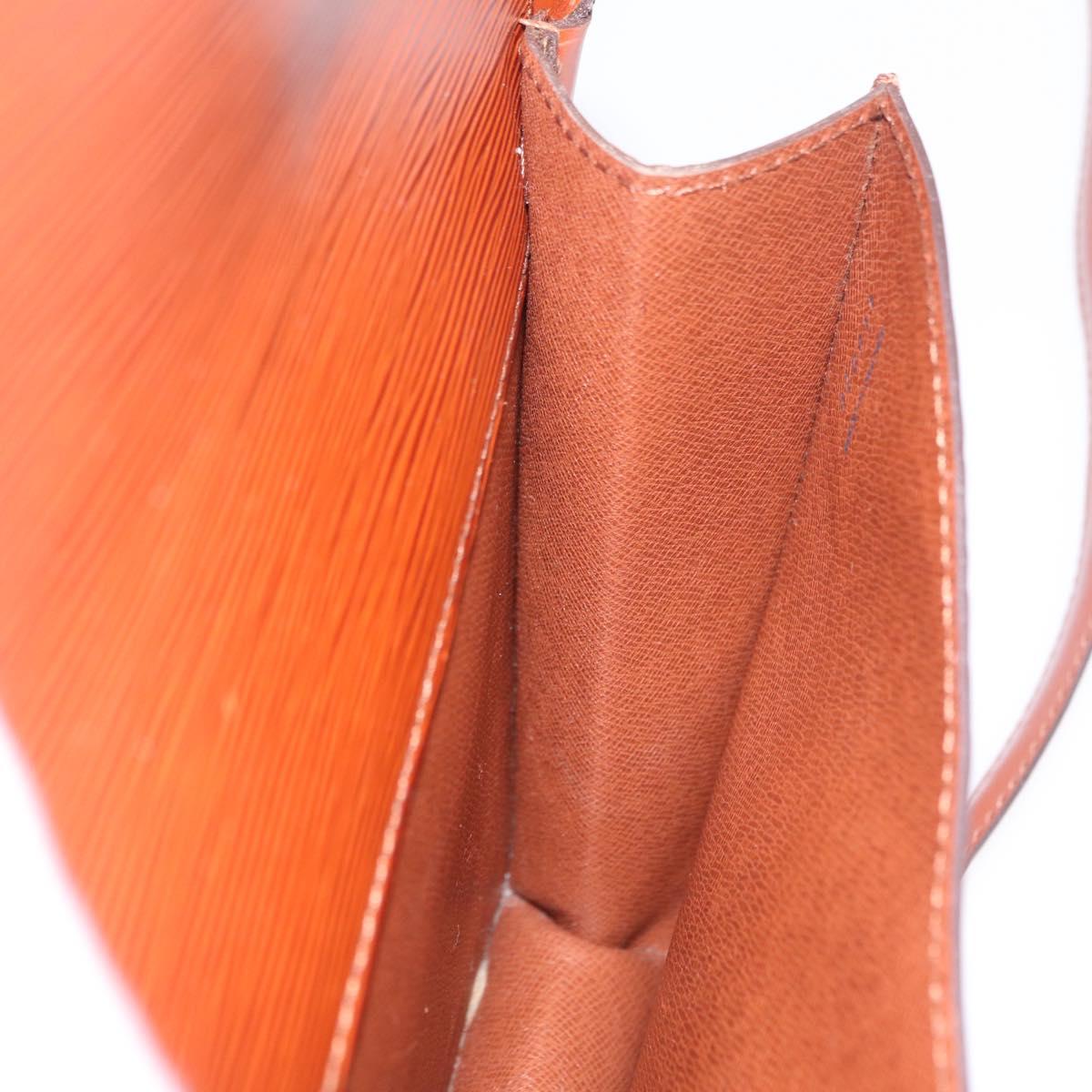 LOUIS VUITTON Epi Biface Hand Bag 2way Brown M52323 LV Auth ep16152