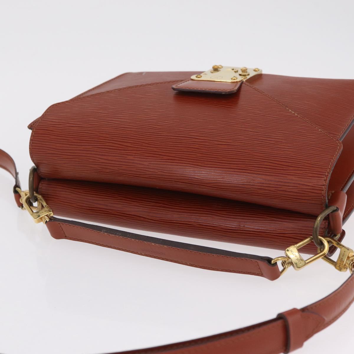 LOUIS VUITTON Epi Biface Hand Bag 2way Brown M52323 LV Auth ep16152
