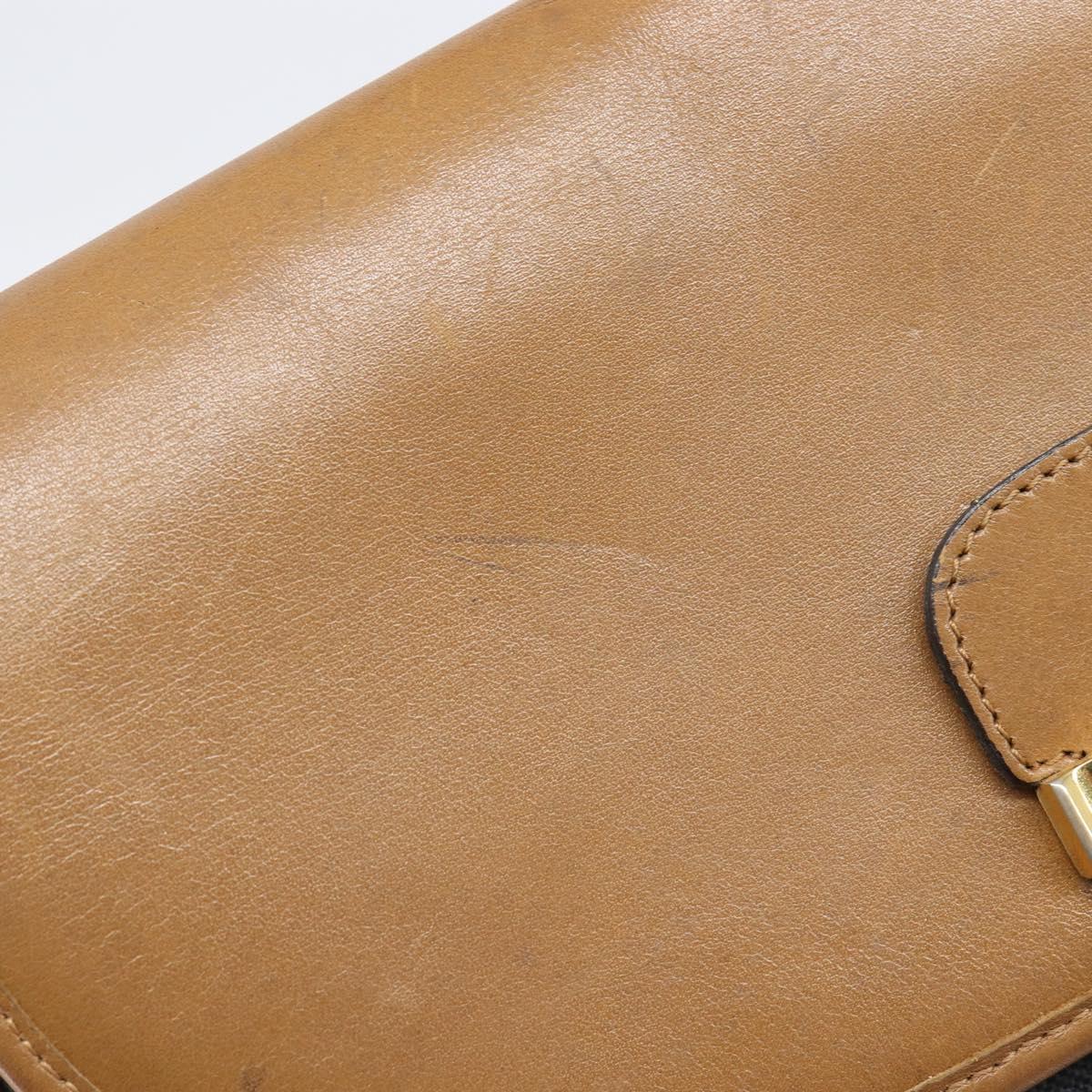 Christian Dior Honeycomb Canvas Shoulder Bag PVC Gold Blue Auth ep16154