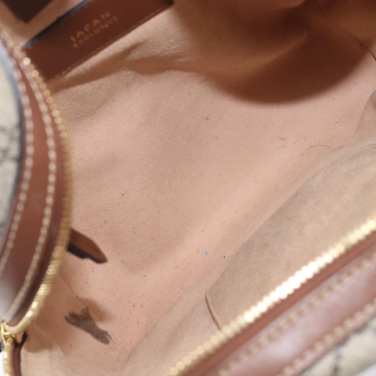 GUCCI GG Supreme Web Sherry Line Backpack PVC Beige Gold 427042 Auth ep16166A