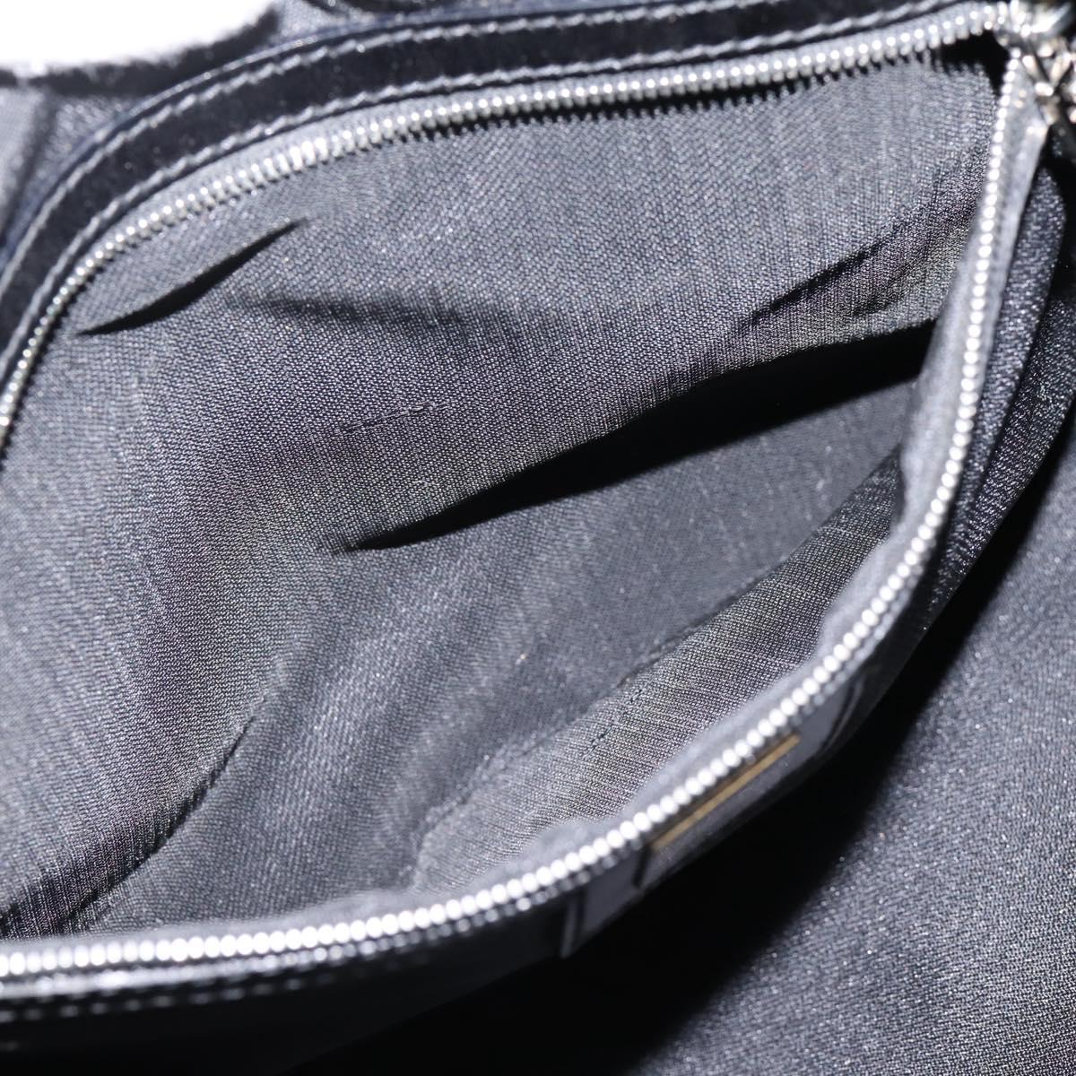 FENDI Zucca Canvas Shoulder Bag Black Auth ep16169