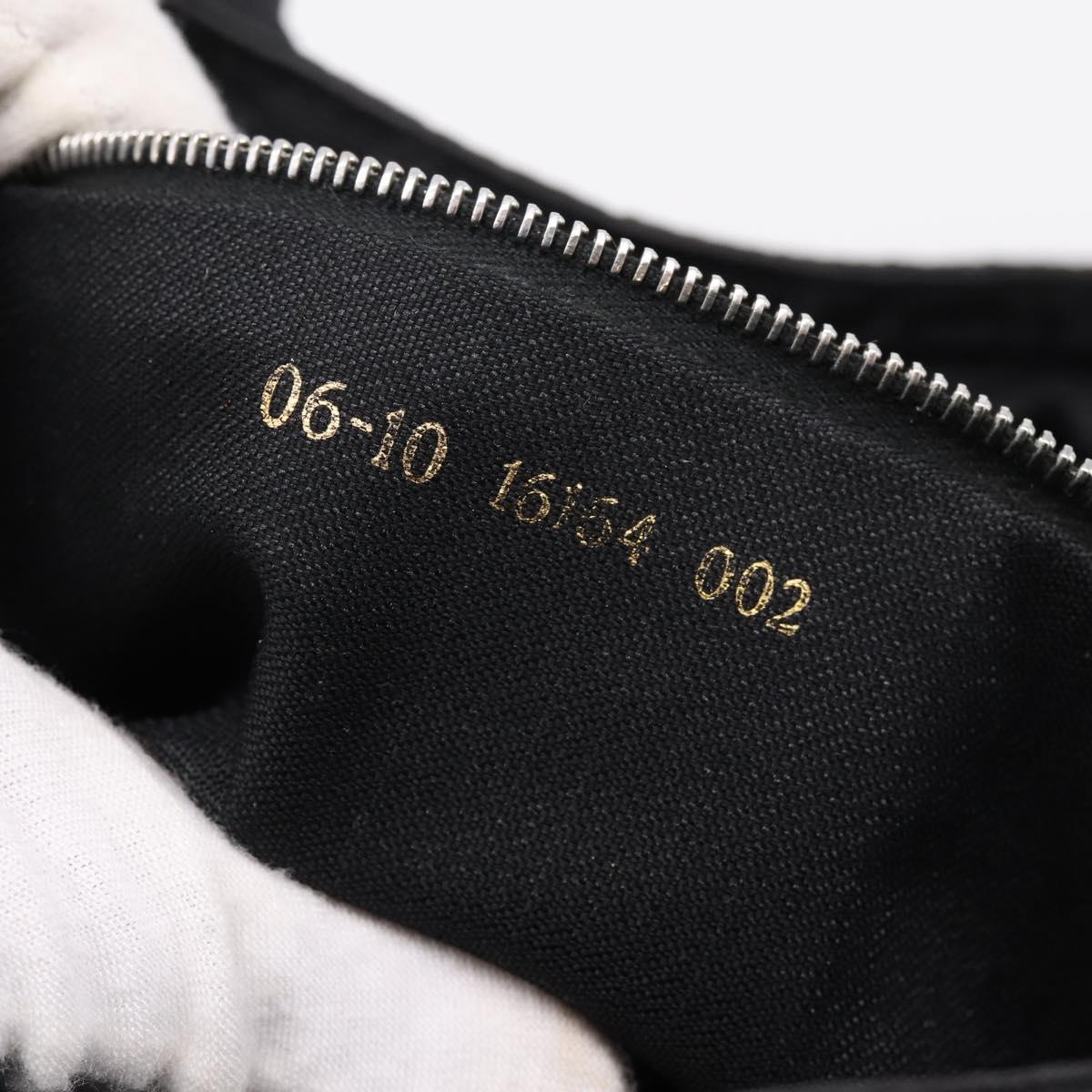 FENDI Zucca Canvas Shoulder Bag Black Auth ep16169