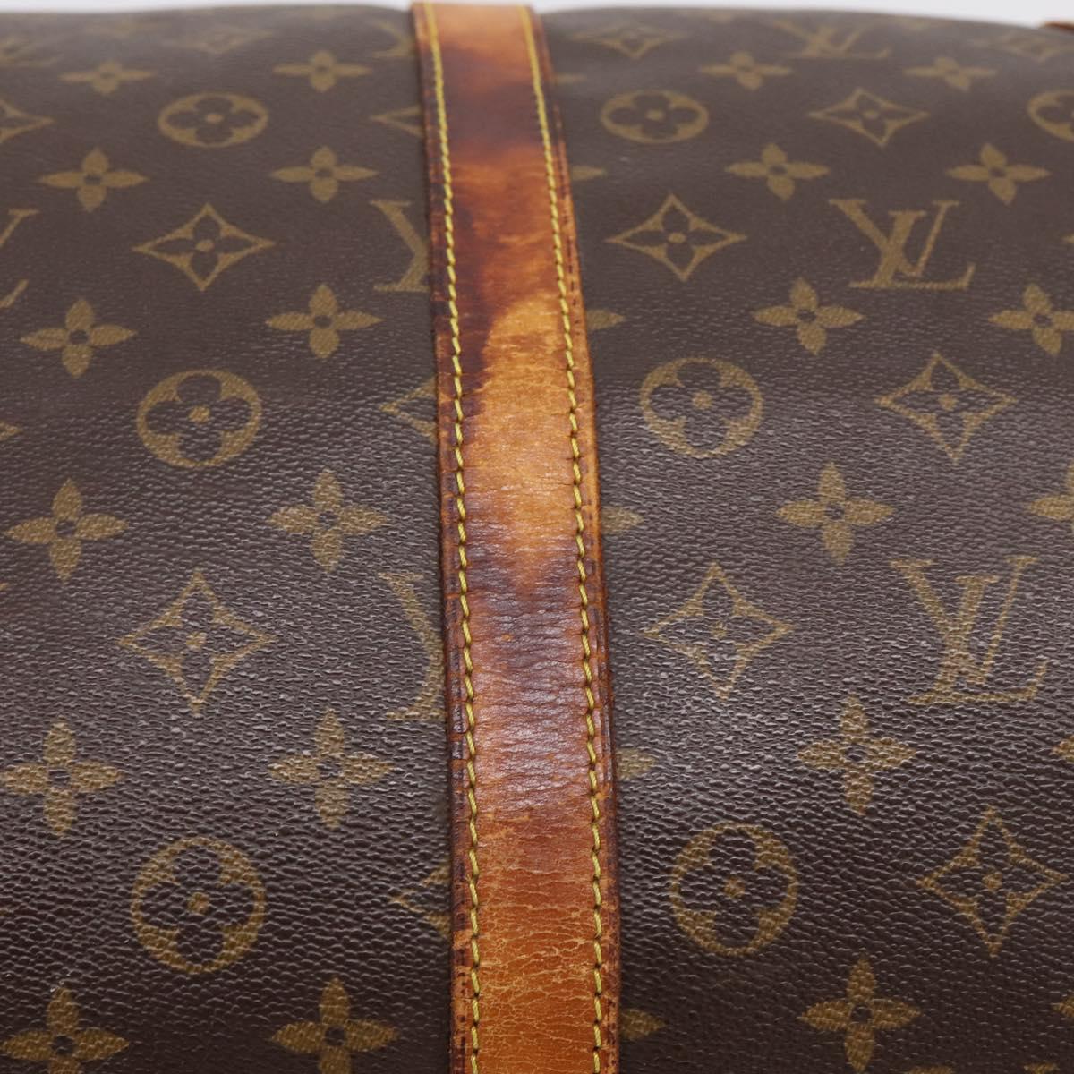 LOUIS VUITTON Monogram Keepall 55 Boston Bag M41424 LV Auth ep16170