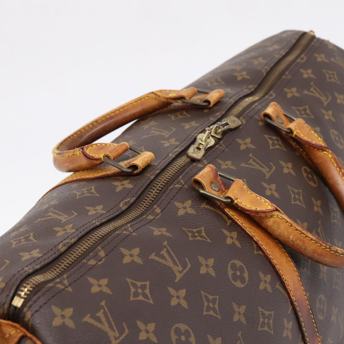 LOUIS VUITTON Monogram Keepall 55 Boston Bag M41424 LV Auth ep16170