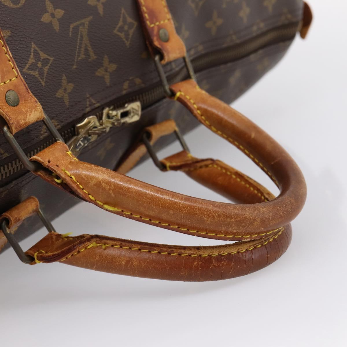 LOUIS VUITTON Monogram Keepall 55 Boston Bag M41424 LV Auth ep16170