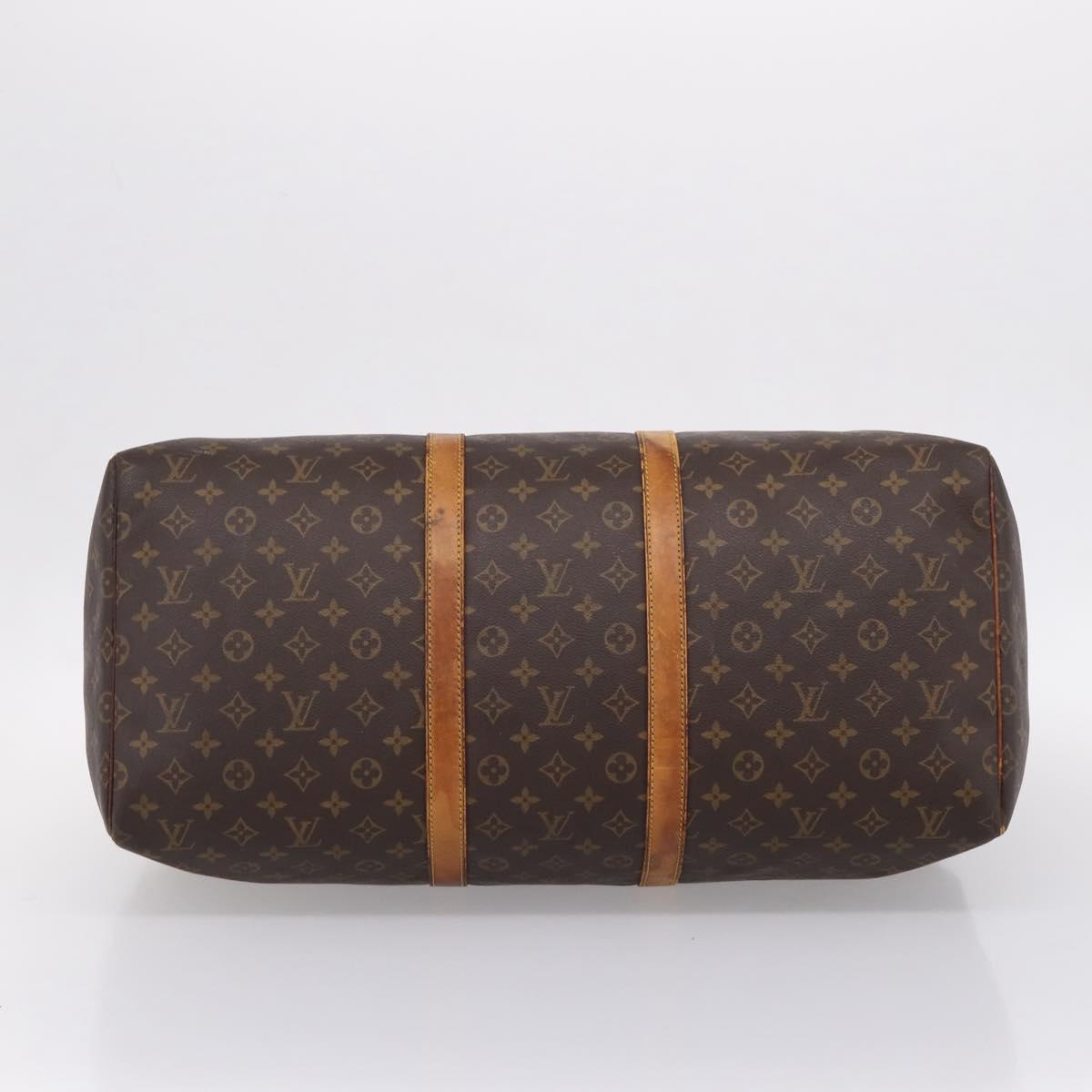 LOUIS VUITTON Monogram Keepall 55 Boston Bag M41424 LV Auth ep16170