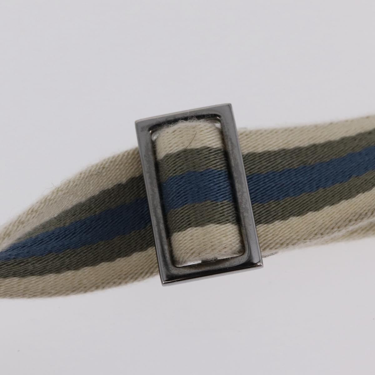GUCCI GG Canvas Waist Bag Silver 28566 Auth ep16179