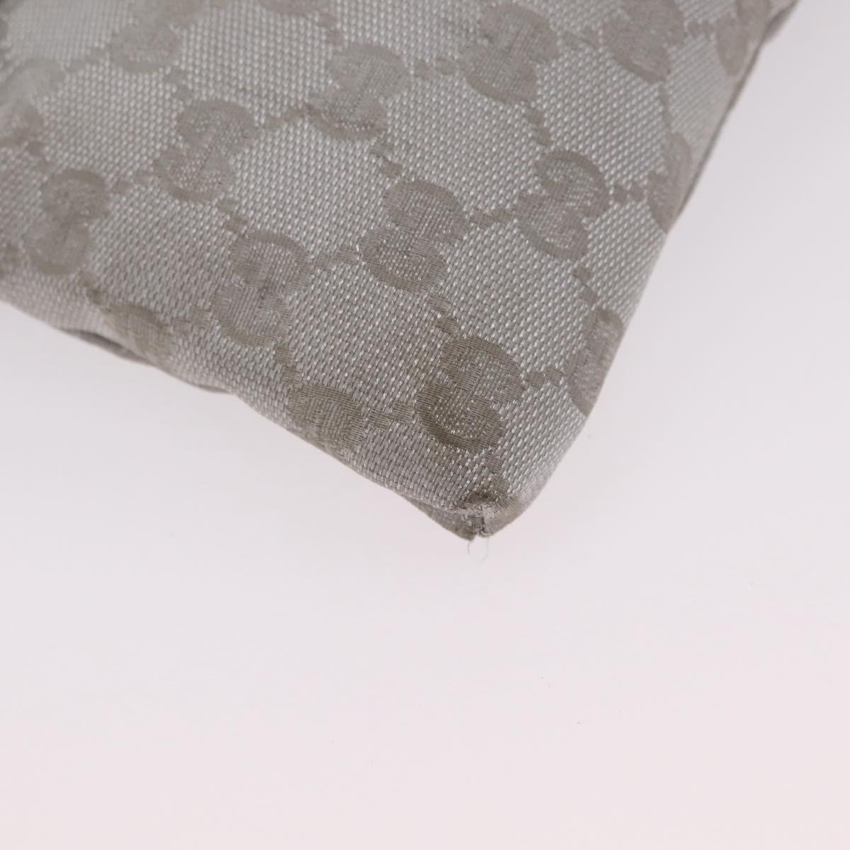 GUCCI GG Canvas Waist Bag Silver 28566 Auth ep16179