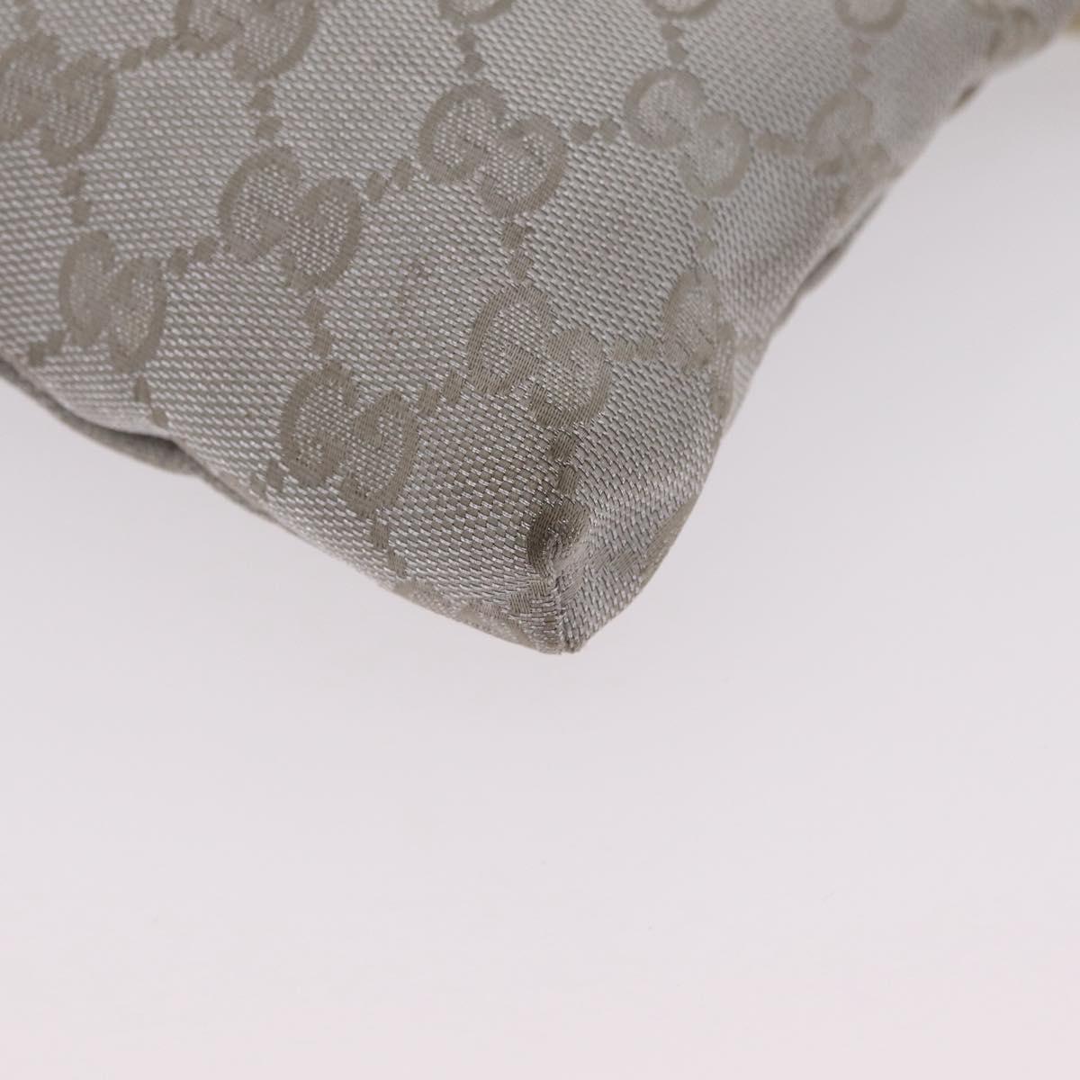 GUCCI GG Canvas Waist Bag Silver 28566 Auth ep16179