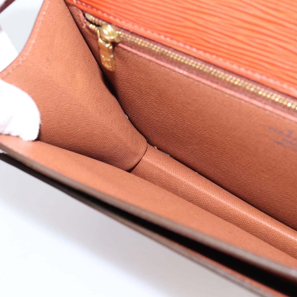 LOUIS VUITTON Epi Serie Dragonne Hand Bag Brown M52618 LV Auth ep16187A