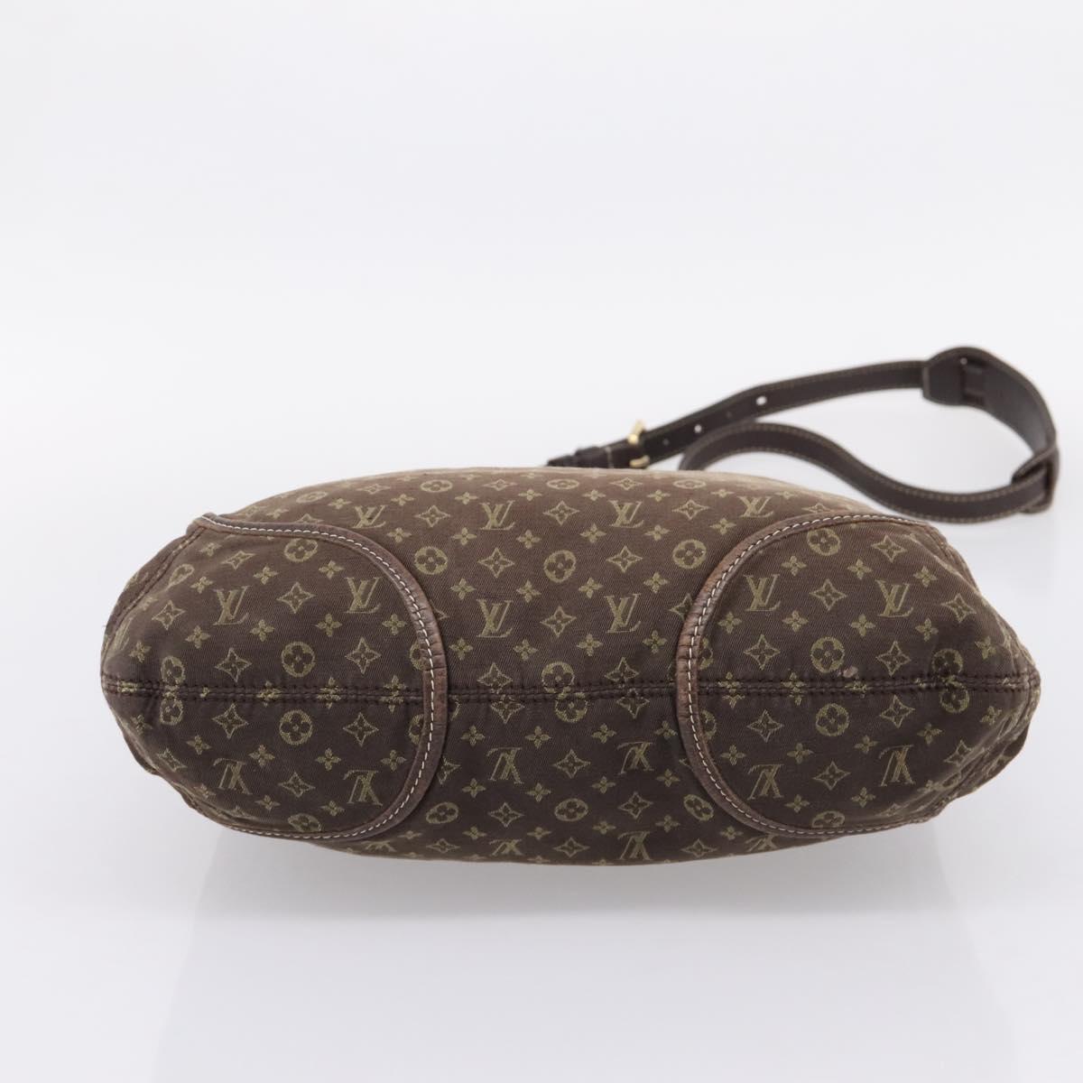 LOUIS VUITTON Monogram Mini Lin Buzasu Anjoul Bag 2way Ebene M95617 Auth ep16190