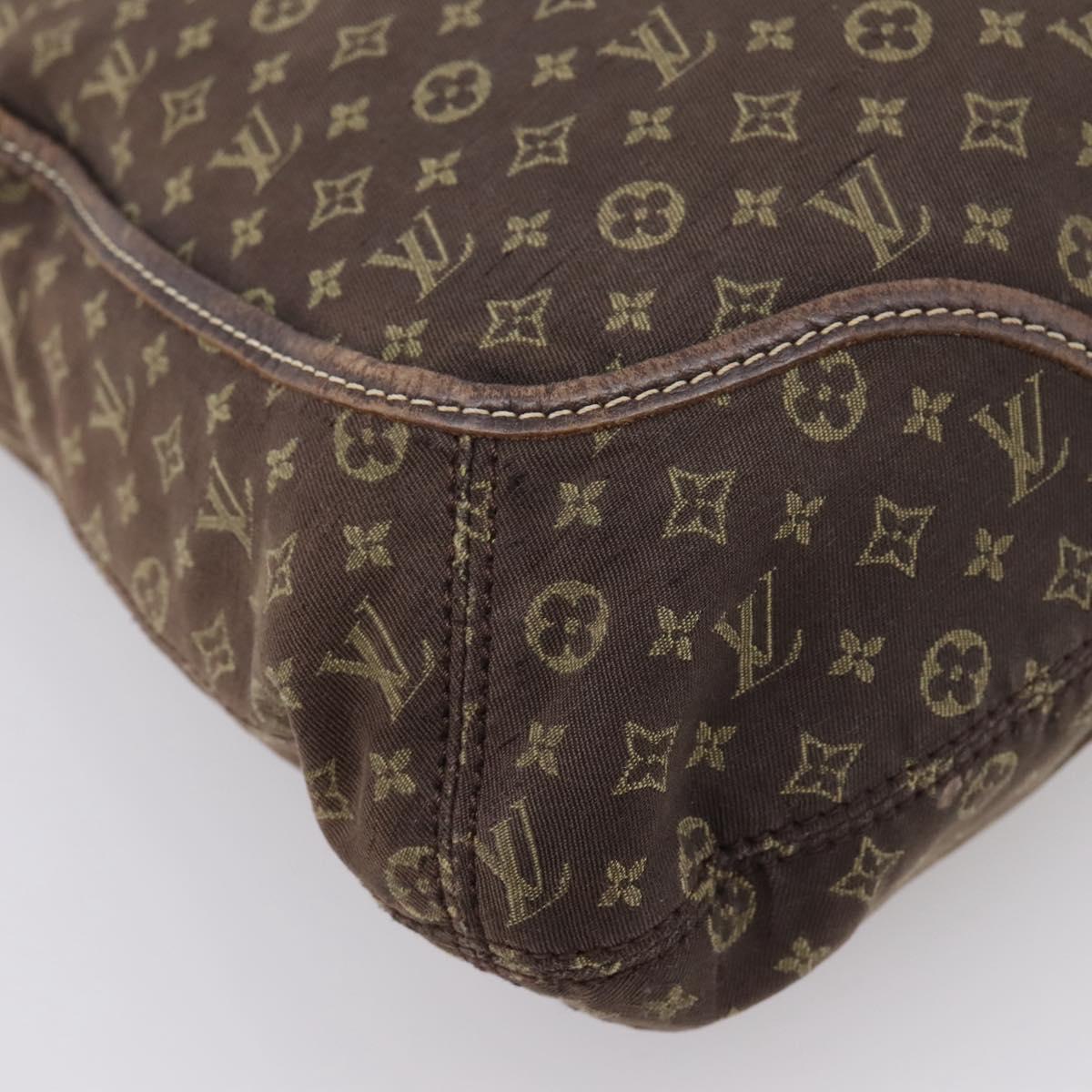 LOUIS VUITTON Monogram Mini Lin Buzasu Anjoul Bag 2way Ebene M95617 Auth ep16190
