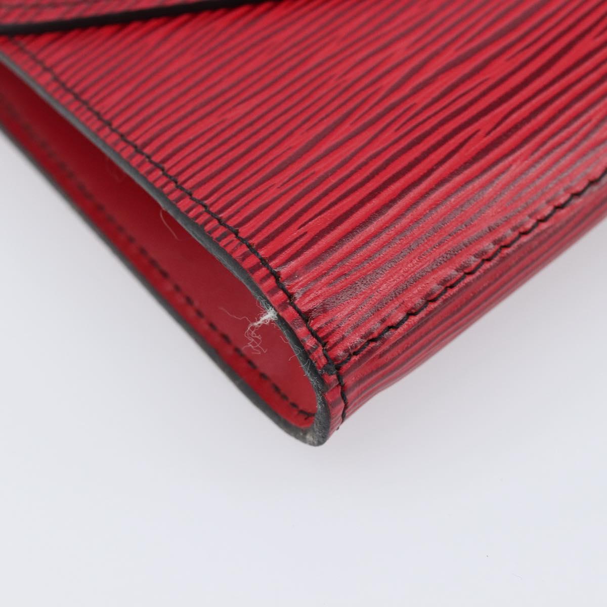 LOUIS VUITTON Epi Art Deco Clutch Bag Red M52637 LV Auth ep16193