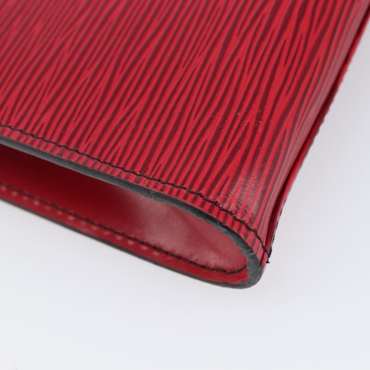 LOUIS VUITTON Epi Art Deco Clutch Bag Red M52637 LV Auth ep16193