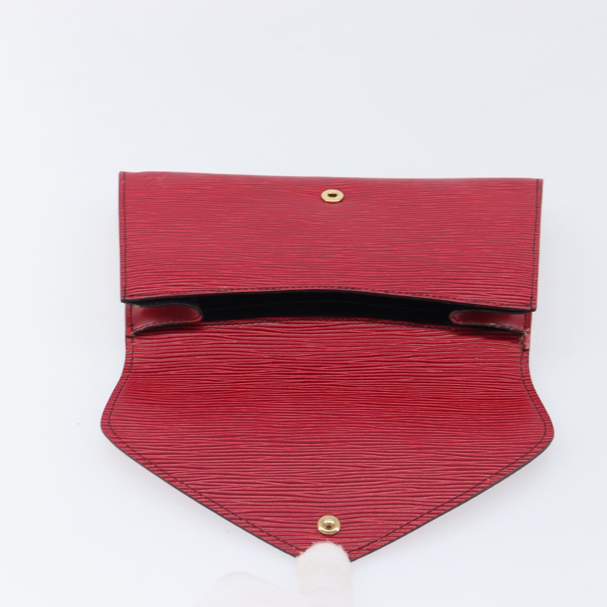 LOUIS VUITTON Epi Art Deco Clutch Bag Red M52637 LV Auth ep16193