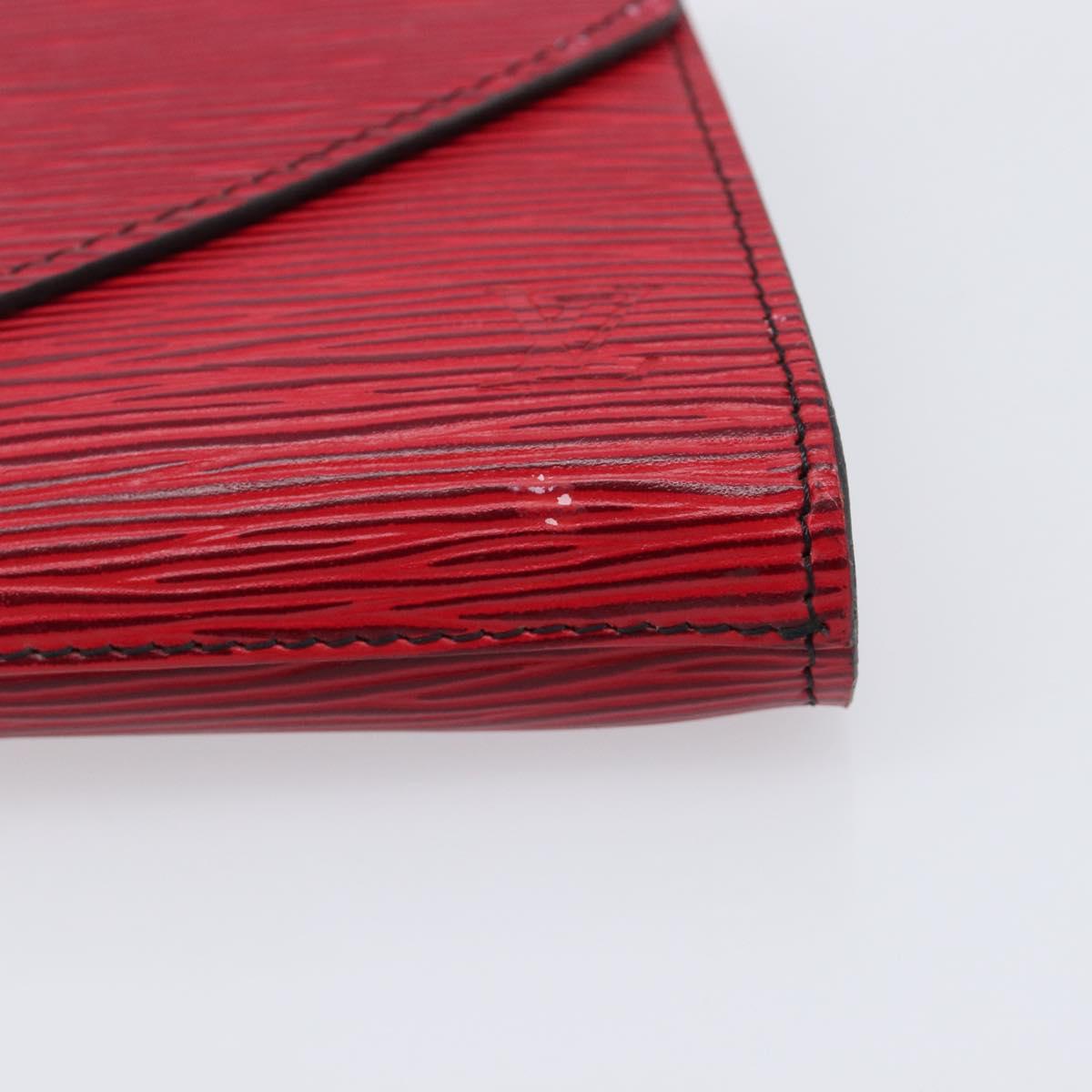 LOUIS VUITTON Epi Art Deco Clutch Bag Red M52637 LV Auth ep16193