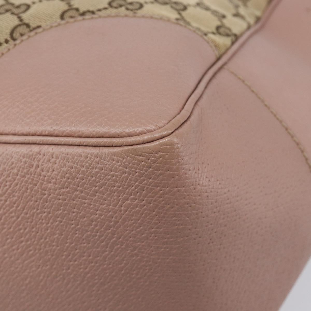 GUCCI GG Canvas Tote Bag Beige Gold 323671 Auth ep16197