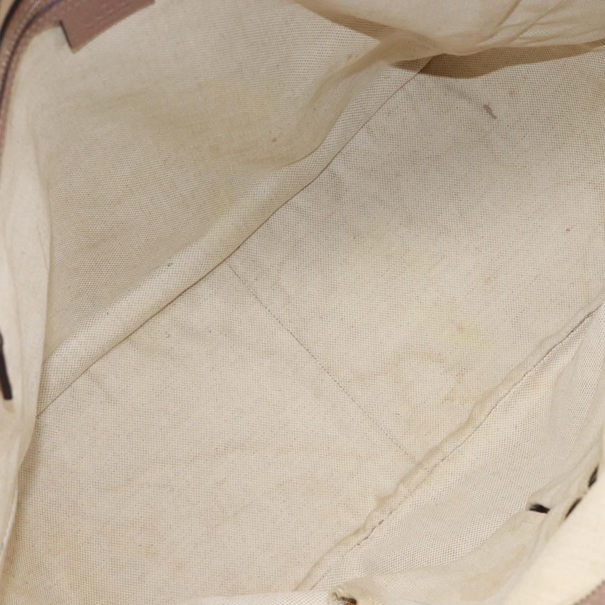 GUCCI GG Canvas Tote Bag Beige Gold 323671 Auth ep16197