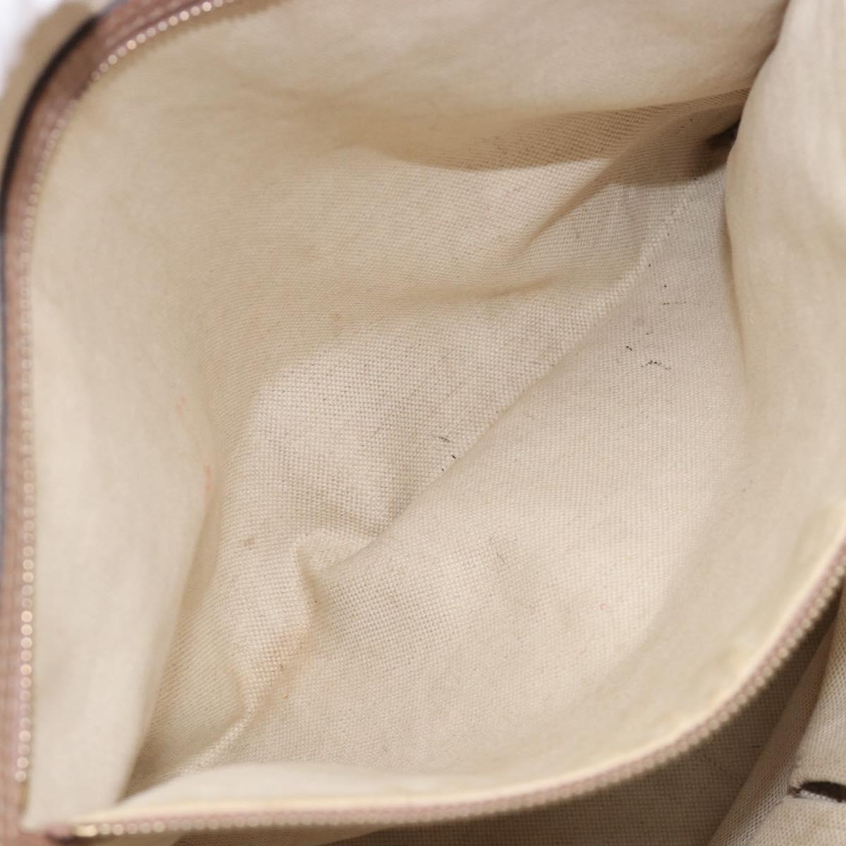 GUCCI GG Canvas Tote Bag Beige Gold 323671 Auth ep16197