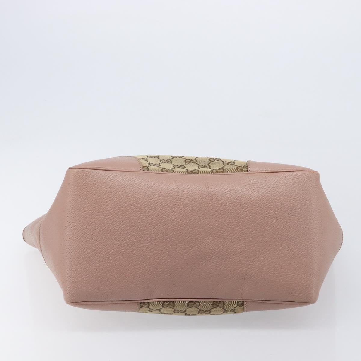 GUCCI GG Canvas Tote Bag Beige Gold 323671 Auth ep16197