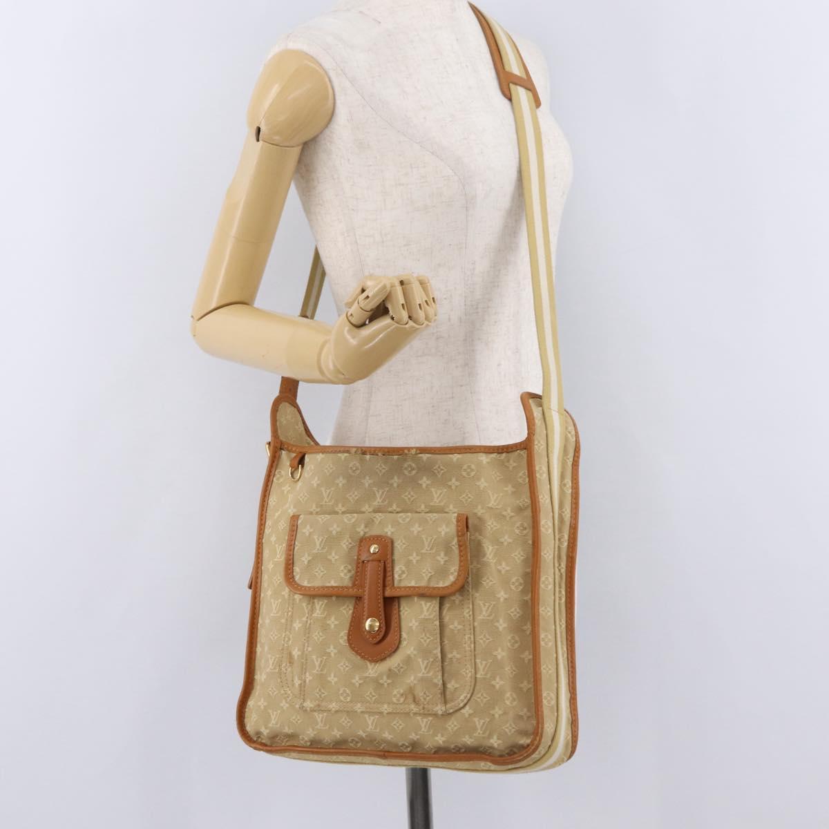 LOUIS VUITTON Monogram Mini Buzas Marie Kate Bag Beige M92323 LV Auth ep16199