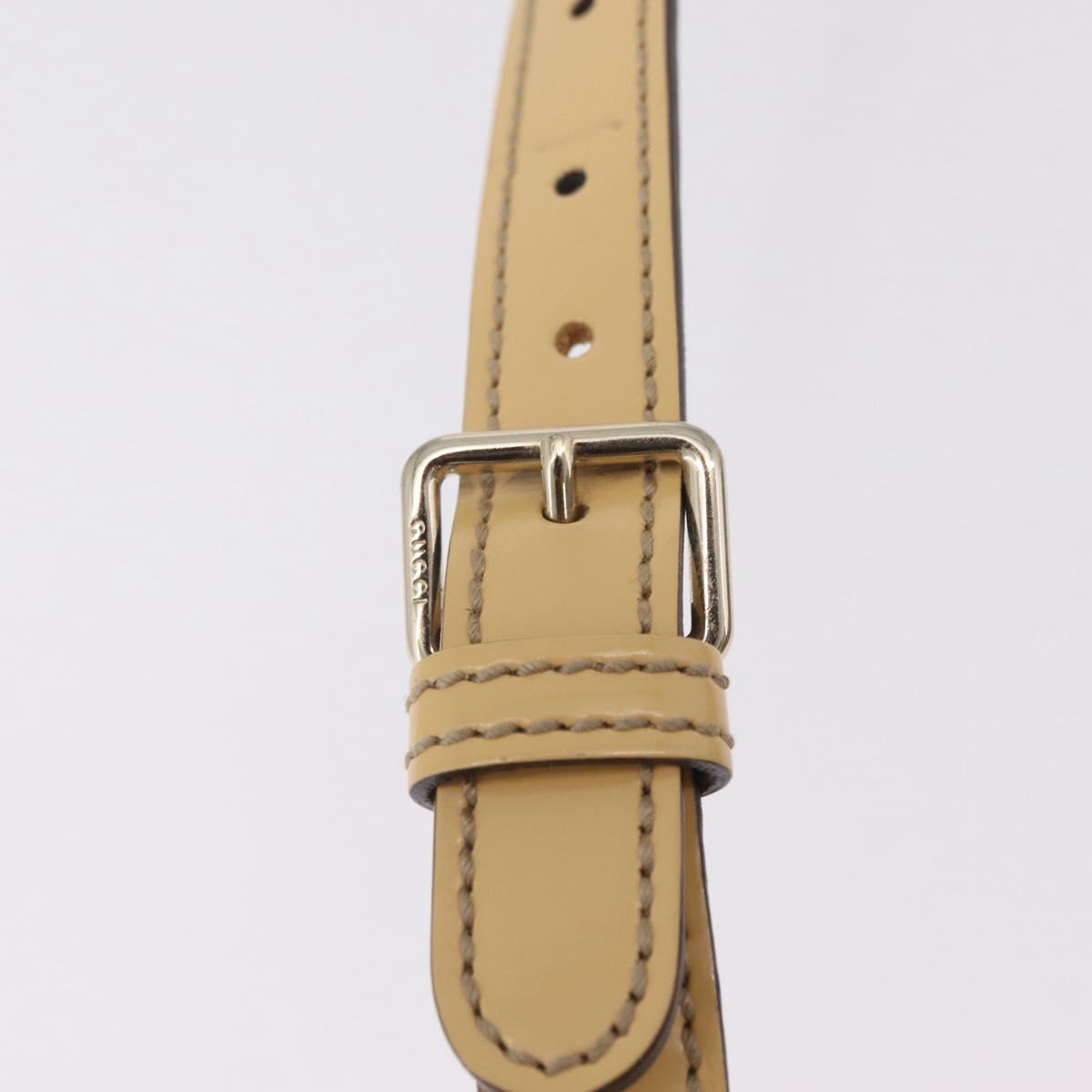 GUCCI GG Supreme Shoulder Bag PVC Beige Gold 201447 Auth ep16201
