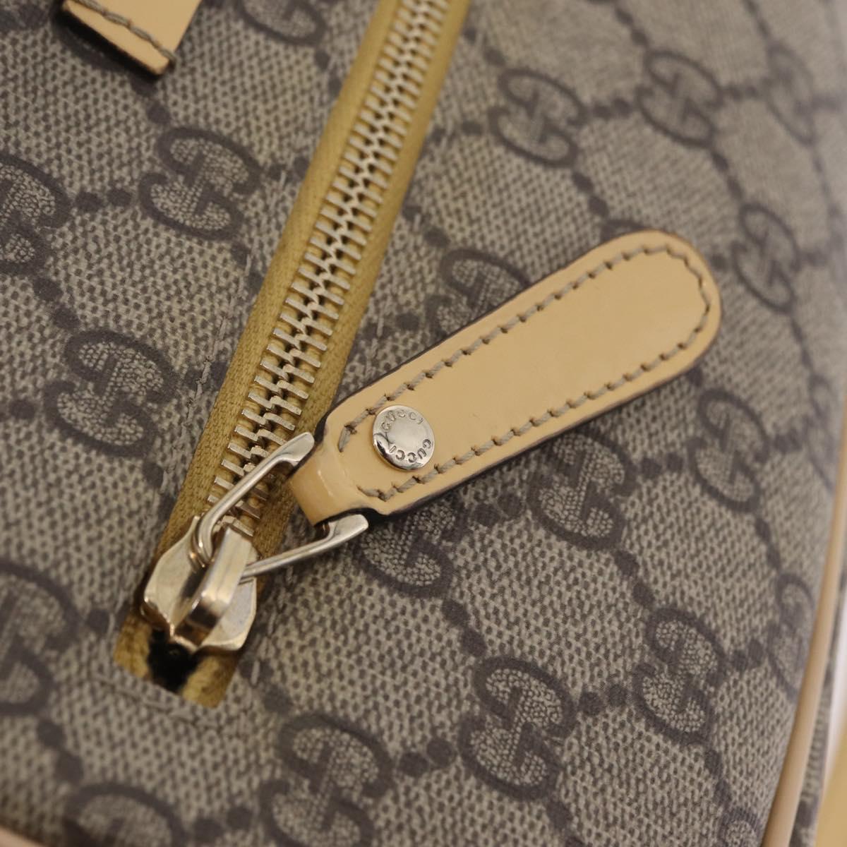GUCCI GG Supreme Shoulder Bag PVC Beige Gold 201447 Auth ep16201