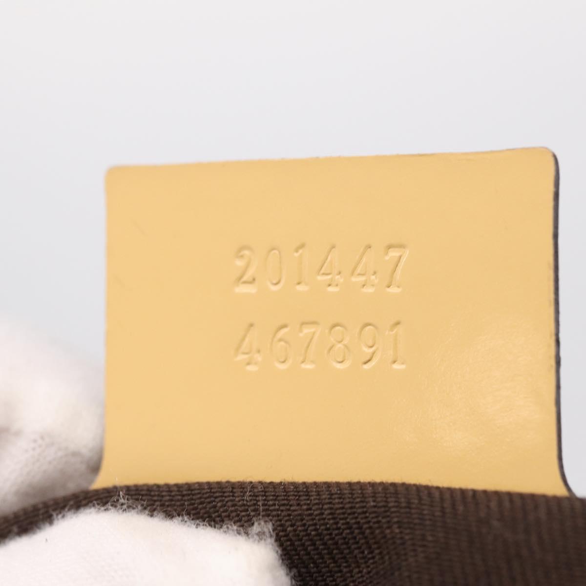 GUCCI GG Supreme Shoulder Bag PVC Beige Gold 201447 Auth ep16201