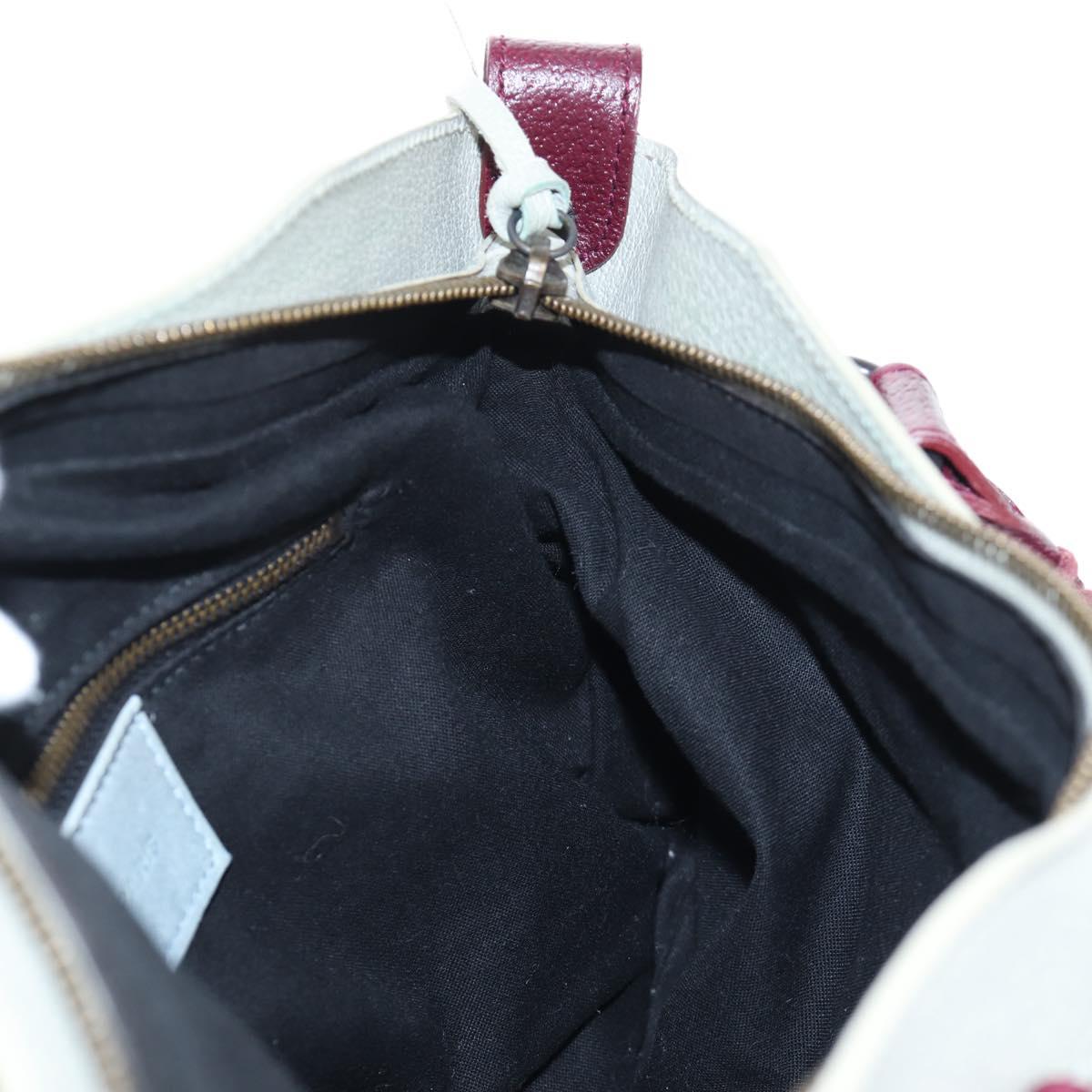 BALENCIAGA The First Hand Bag Leather 2way Gray 103208 Auth ep16202V