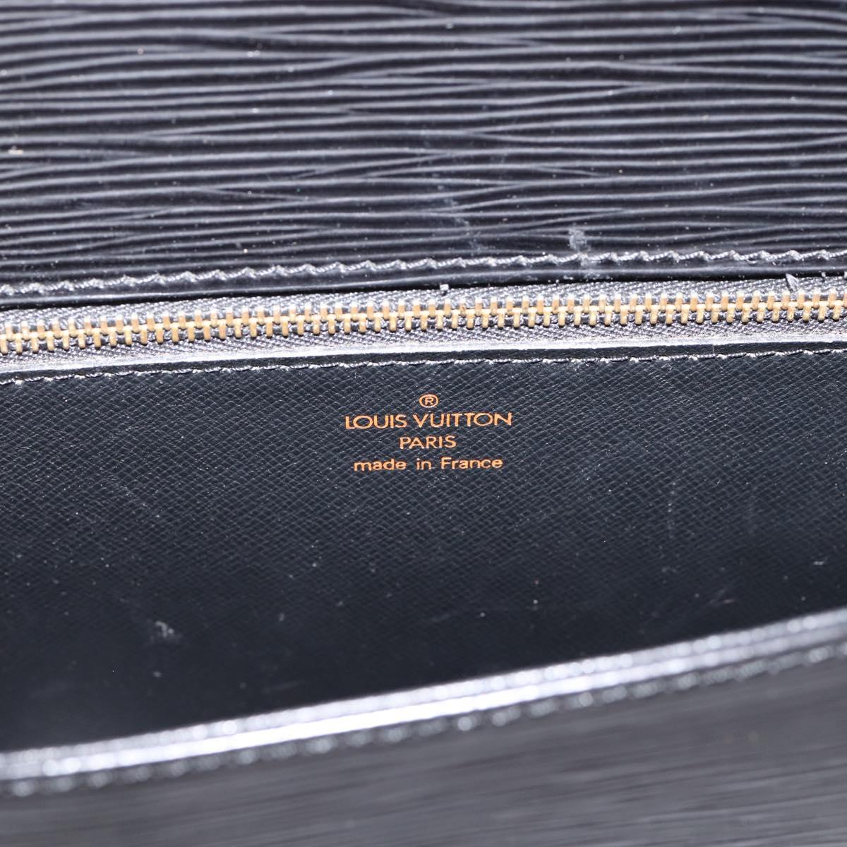 LOUIS VUITTON Epi Saint Cloud GM Shoulder Bag Black Noir M52192 LV Auth ep16207A