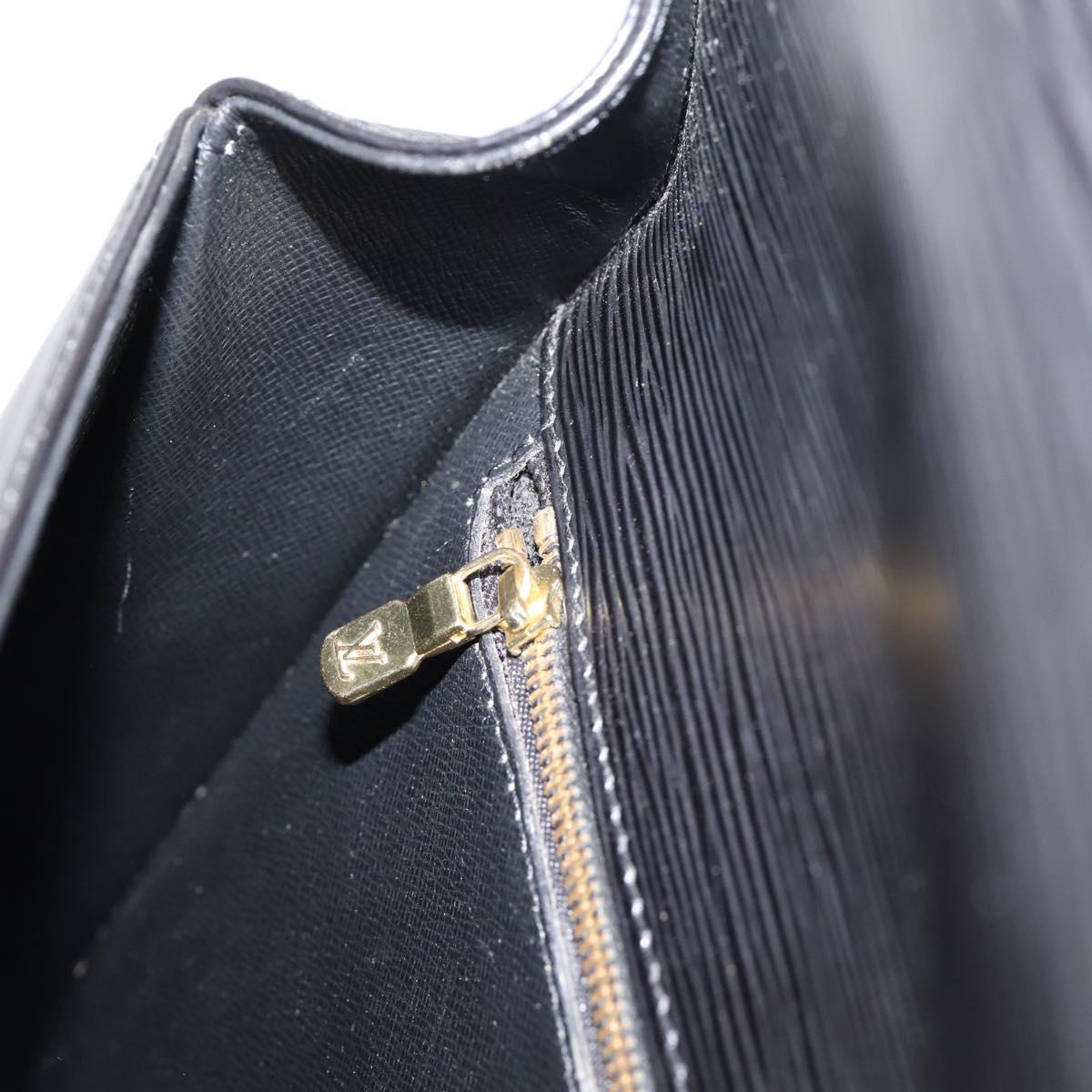 LOUIS VUITTON Epi Saint Cloud GM Shoulder Bag Black Noir M52192 LV Auth ep16207A
