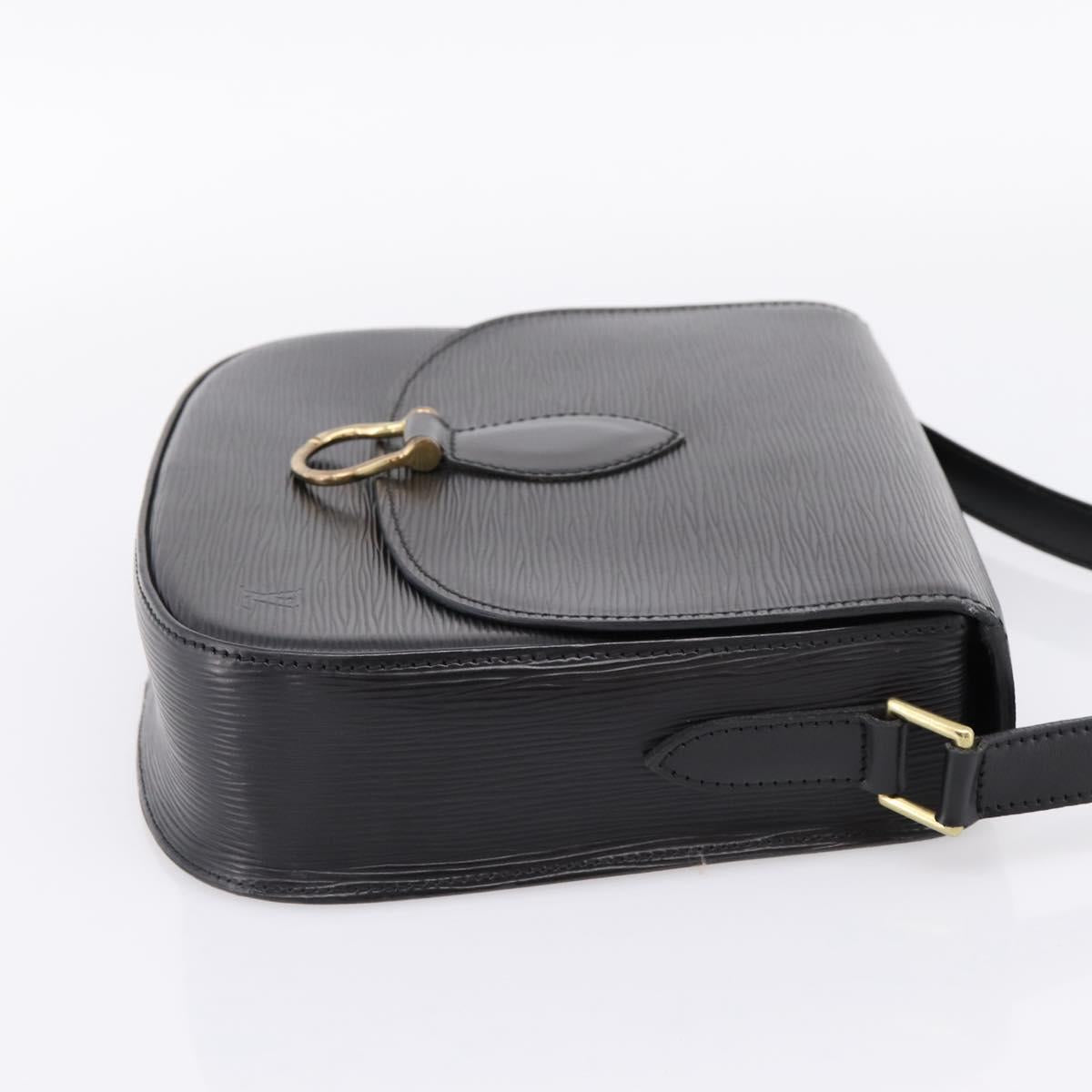 LOUIS VUITTON Epi Saint Cloud GM Shoulder Bag Black Noir M52192 LV Auth ep16207A