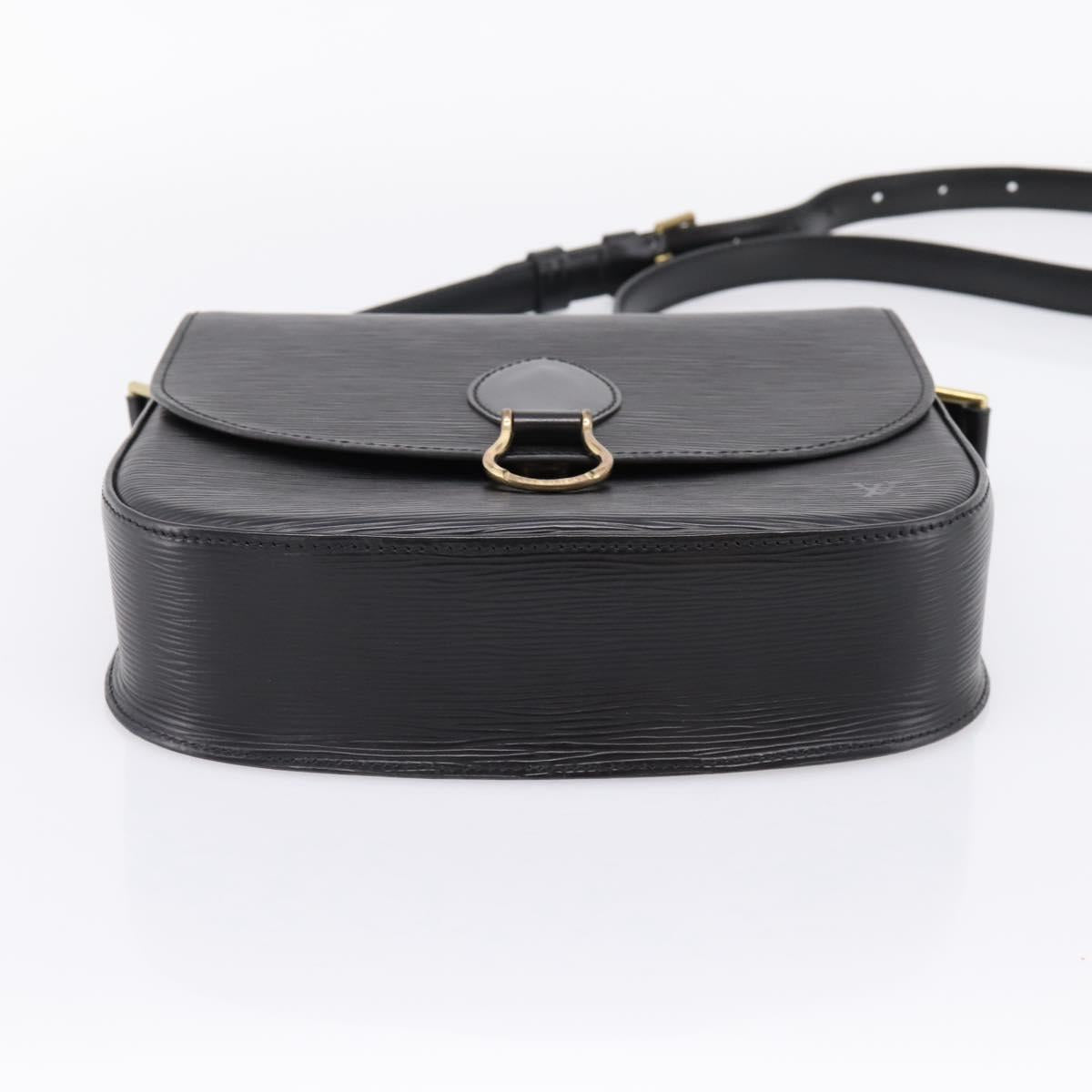 LOUIS VUITTON Epi Saint Cloud GM Shoulder Bag Black Noir M52192 LV Auth ep16207A