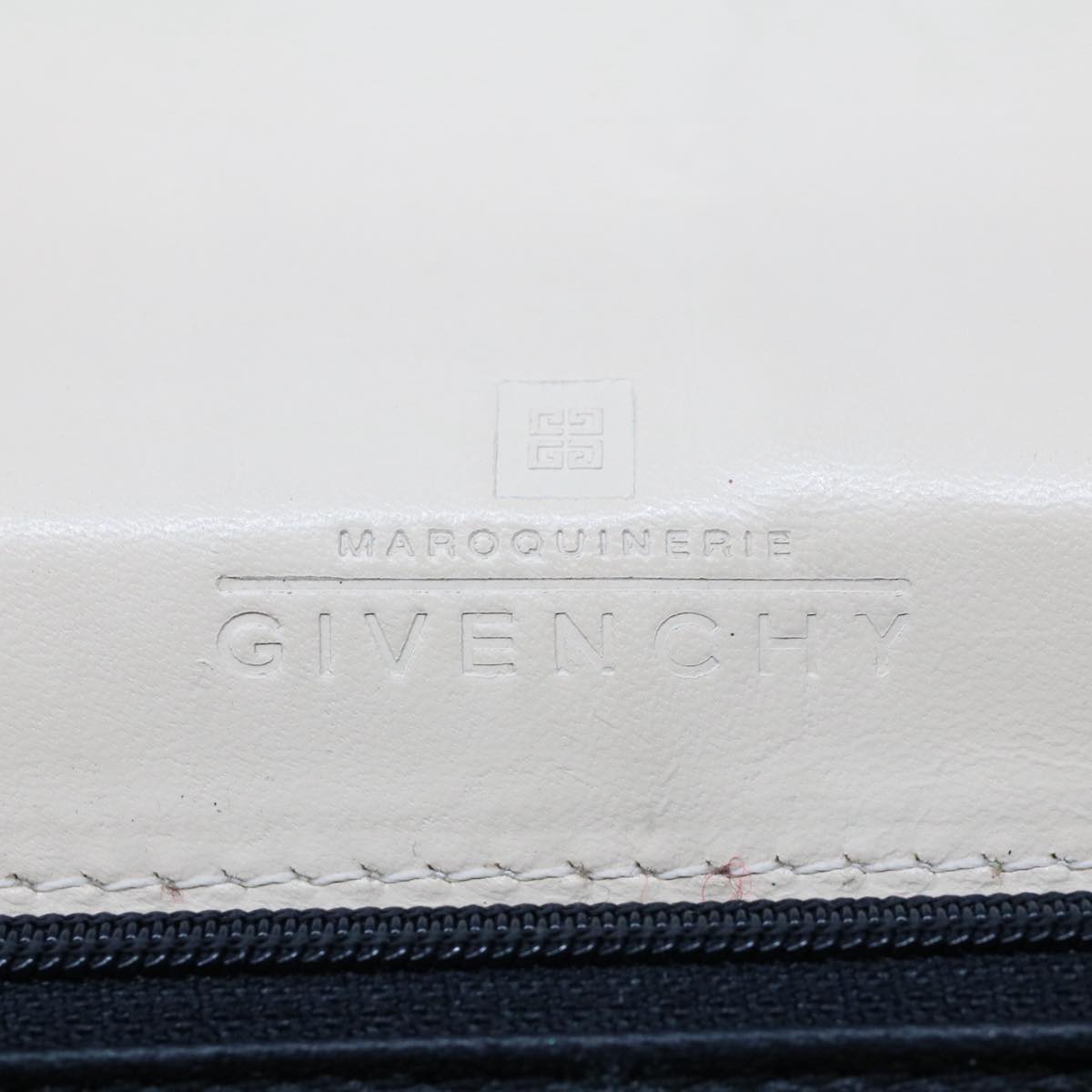 GIVENCHY Hand Bag Leather Beige Auth ep1621