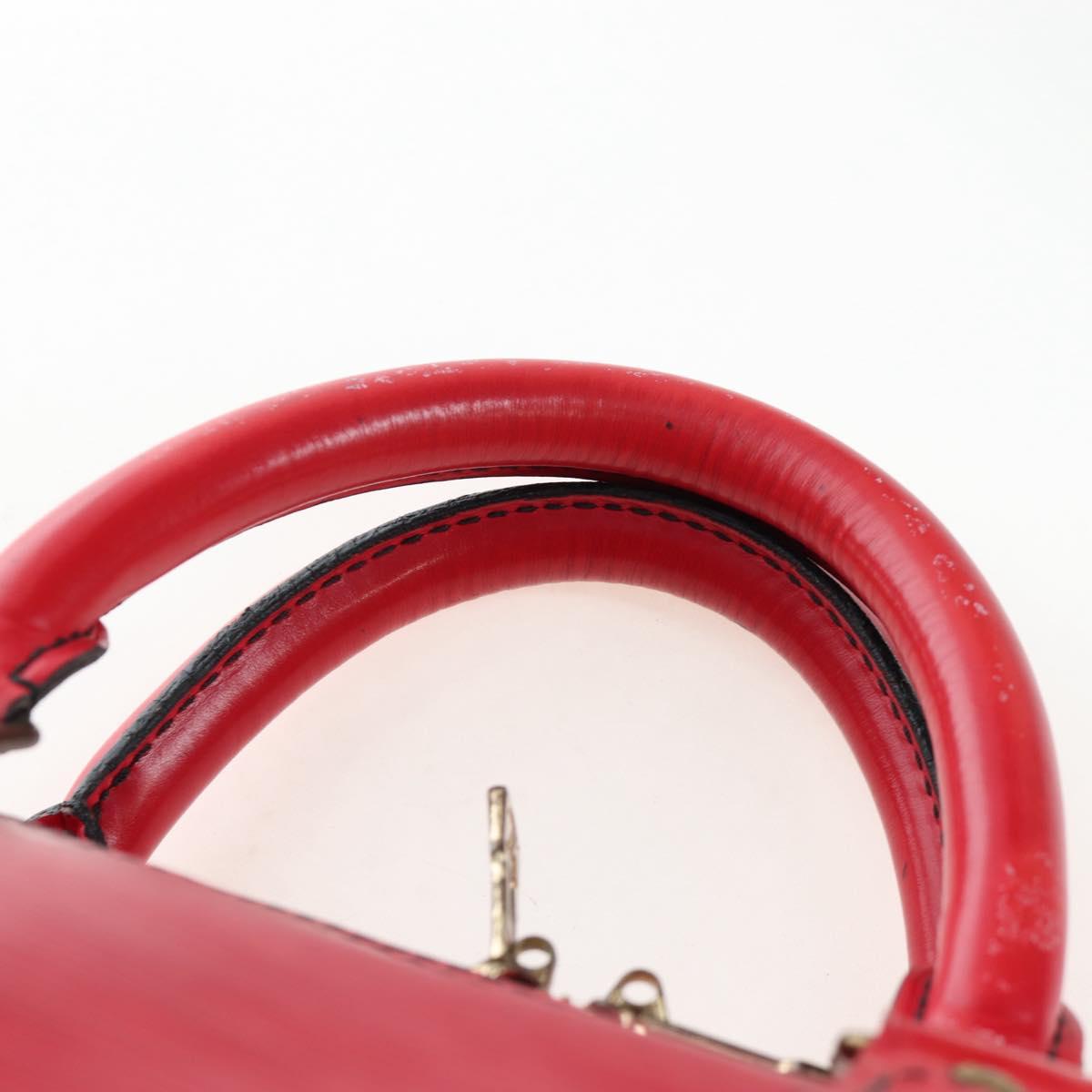 LOUIS VUITTON Epi Keepall 50 Boston Bag Red M42967 LV Auth ep16212A