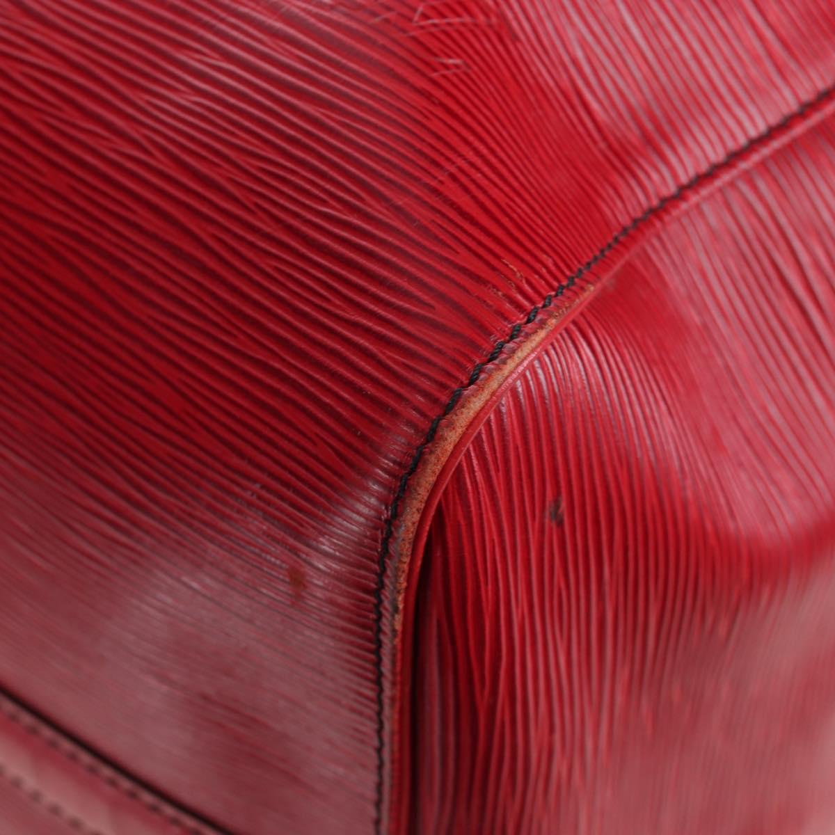 LOUIS VUITTON Epi Keepall 50 Boston Bag Red M42967 LV Auth ep16212A